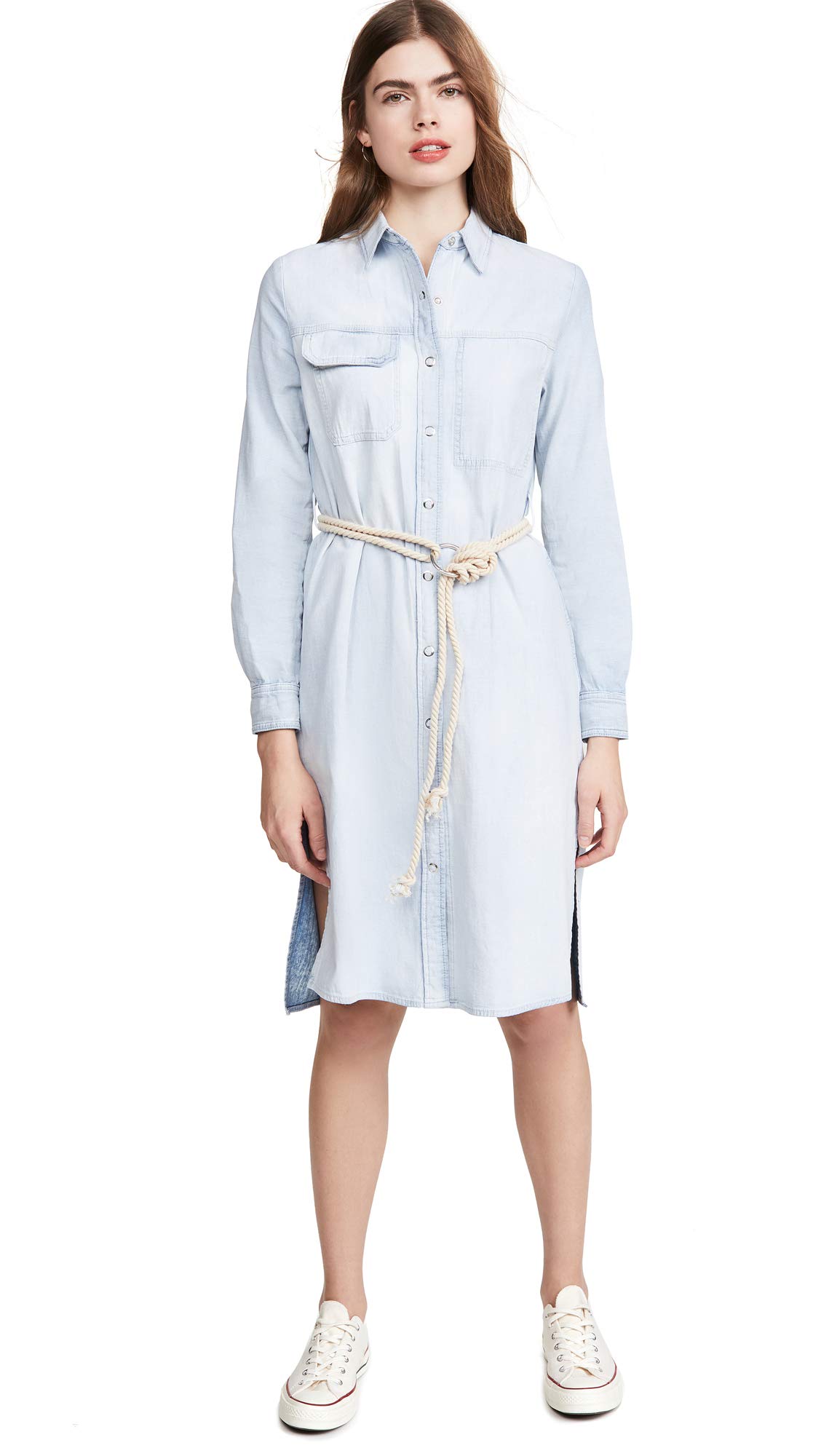 Women's Long Sleeve Cotton Shirt Dress by Taylor | Casual & Office Wear | Fall & Spring Outfit | Plus Size Available