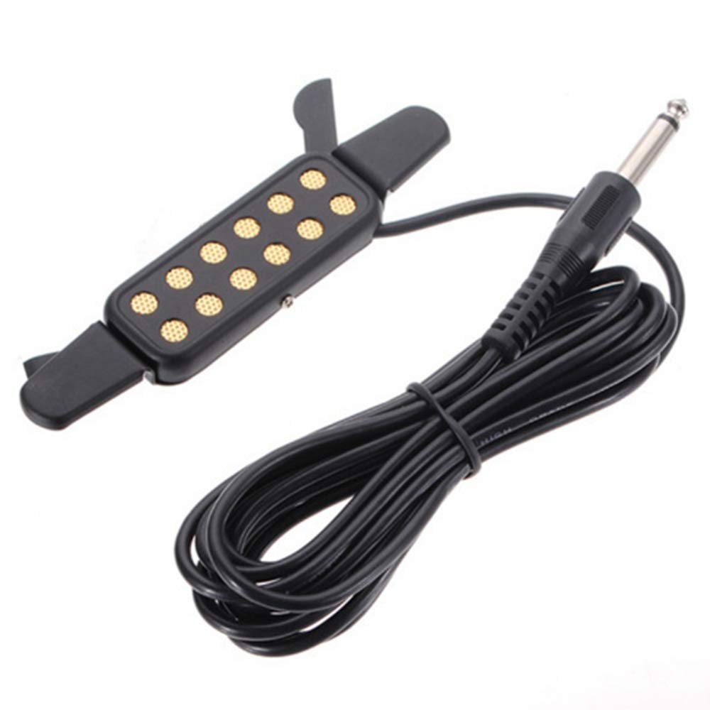 Acoustic Guitar Pickup - High-Quality Transducer Microphone for Guitar Amplifier & Speaker | Perfect for Live Performances, Studio Recording & Home Practice