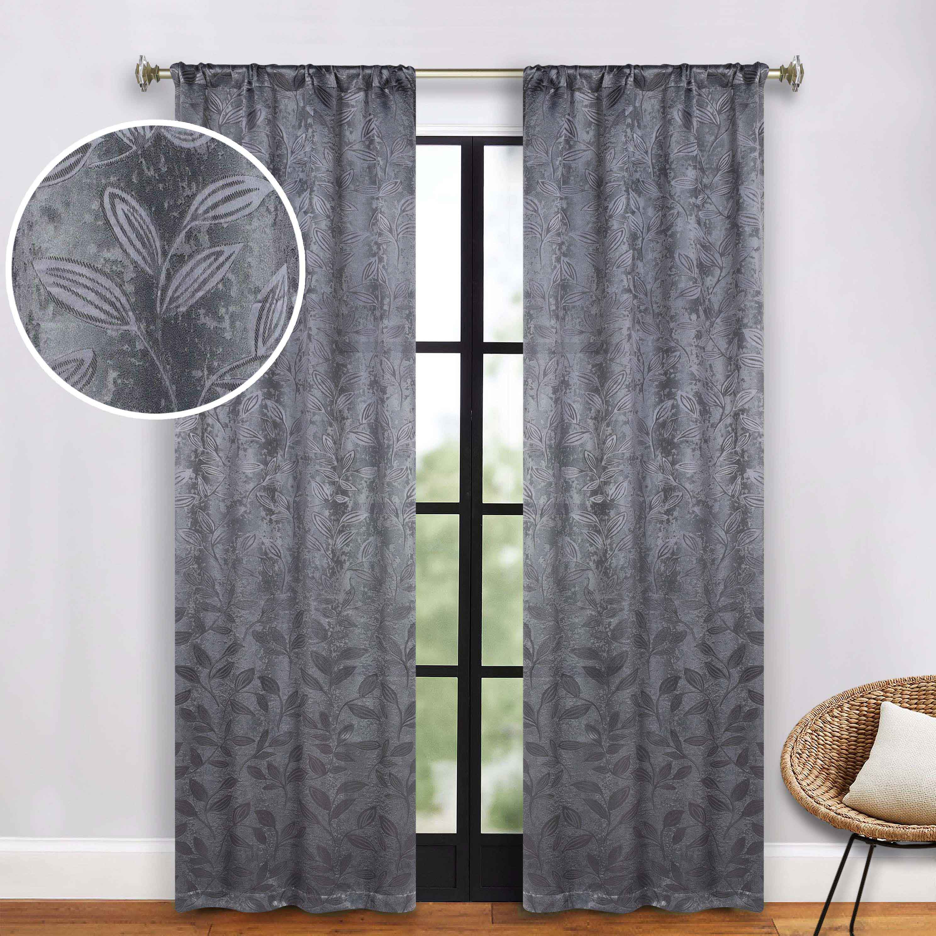 Blackout Curtains with Rod Pocket - Set of 2 Panels for Complete Room Darkening | Perfect for Bedrooms, Nurseries & Home Theater Light Blocking
