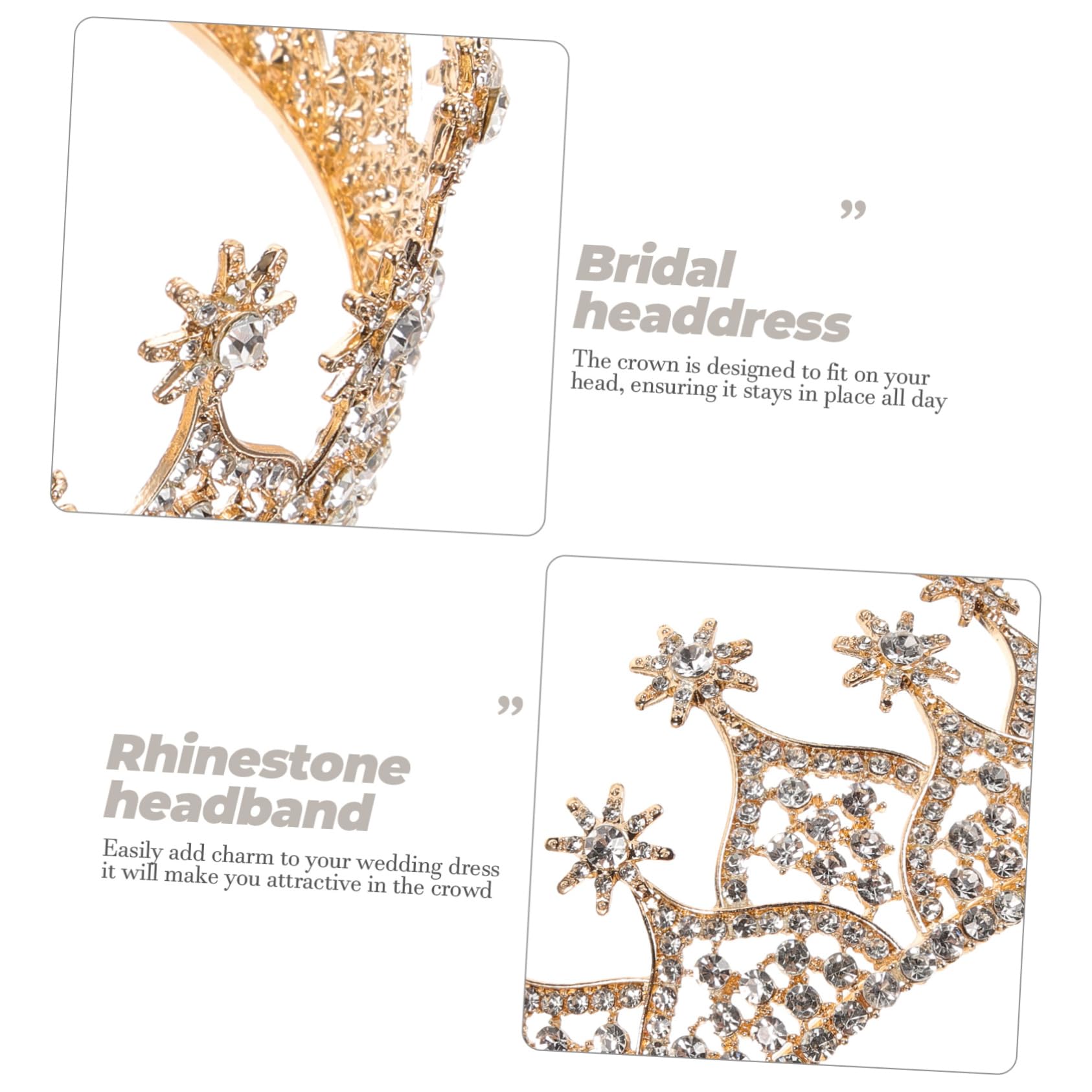 Sparkling Rhinestone Bridal Tiara for Women - Elegant Wedding Crown Headpiece with Alloy Hair Hoop - Perfect for Bridal Showers, Bachelorette Parties & Princess-Themed Birthdays