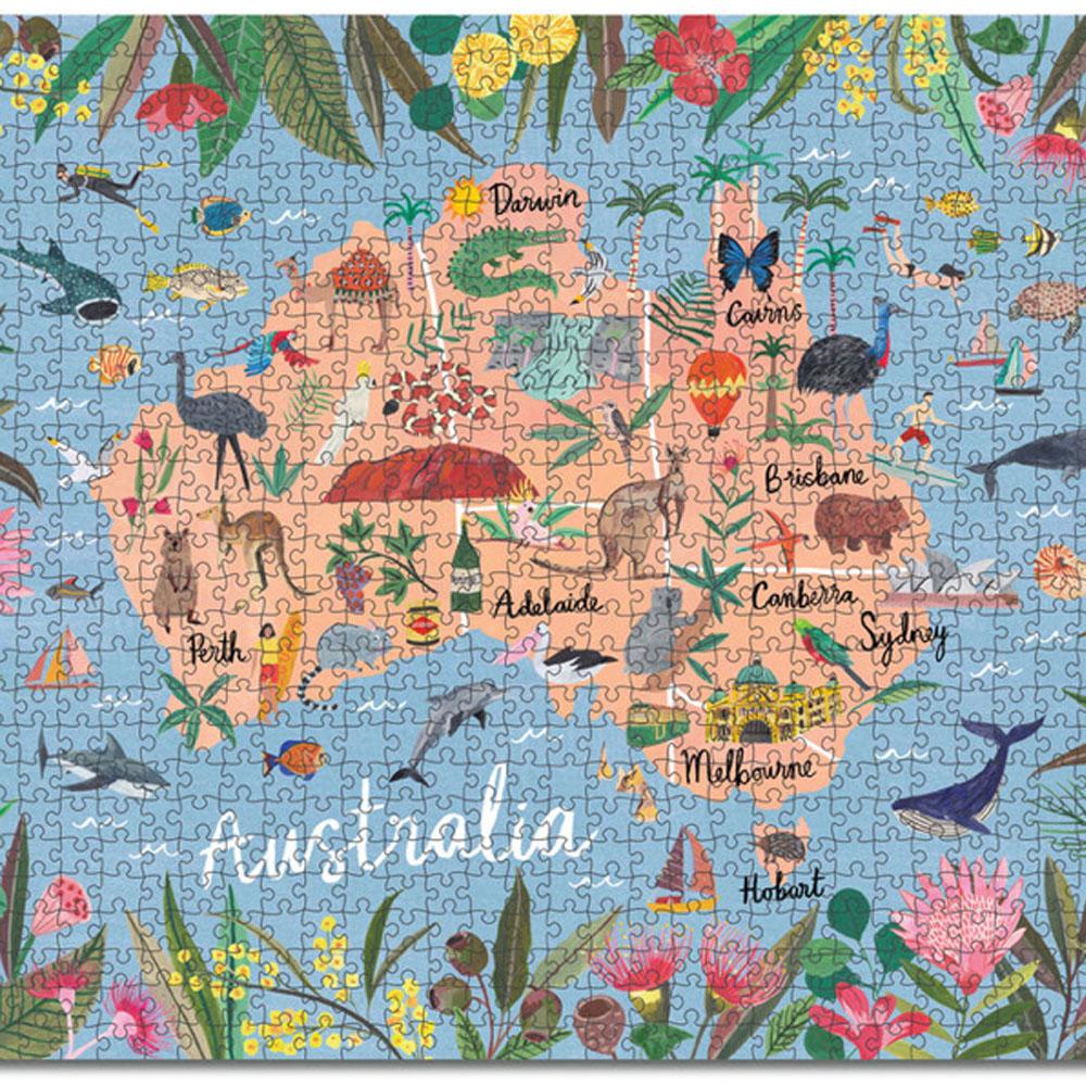 1000 Piece Jigsaw Puzzle of Australia - Scenic Landscape for Adults & Kids - Perfect for Family Game Night & Educational Fun
