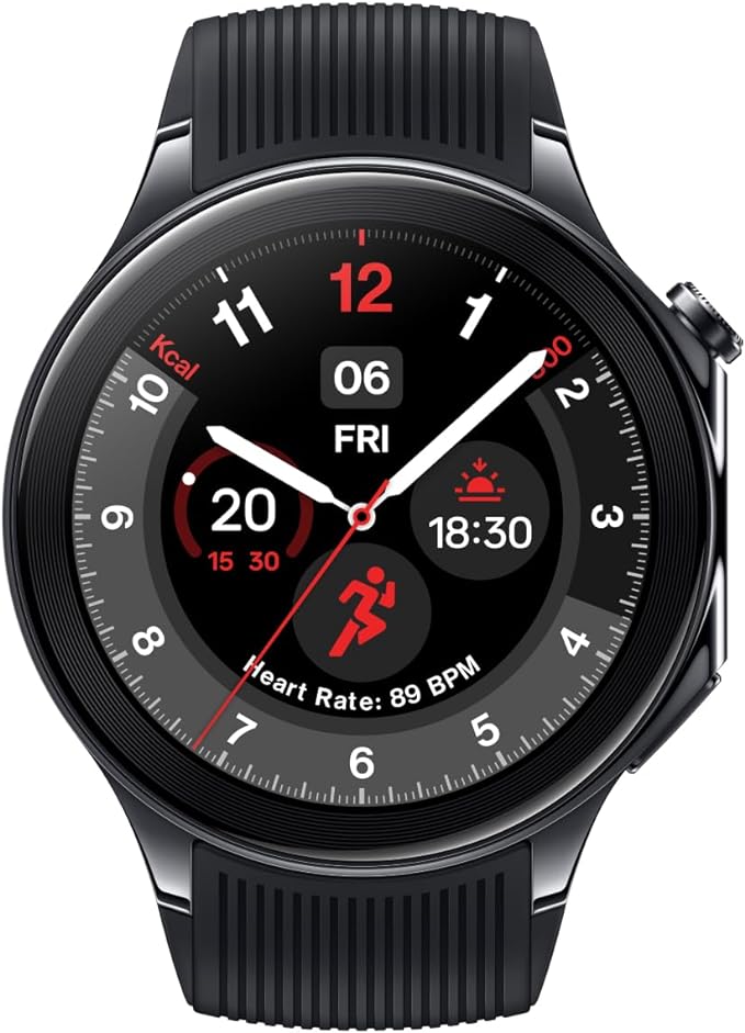 OnePlus Watch 2 - Latest Smartwatch with AMOLED Display, GPS, 100+ Sports Modes & 14-Day Battery Life - Perfect for Fitness Tracking, Workouts & Daily Wear