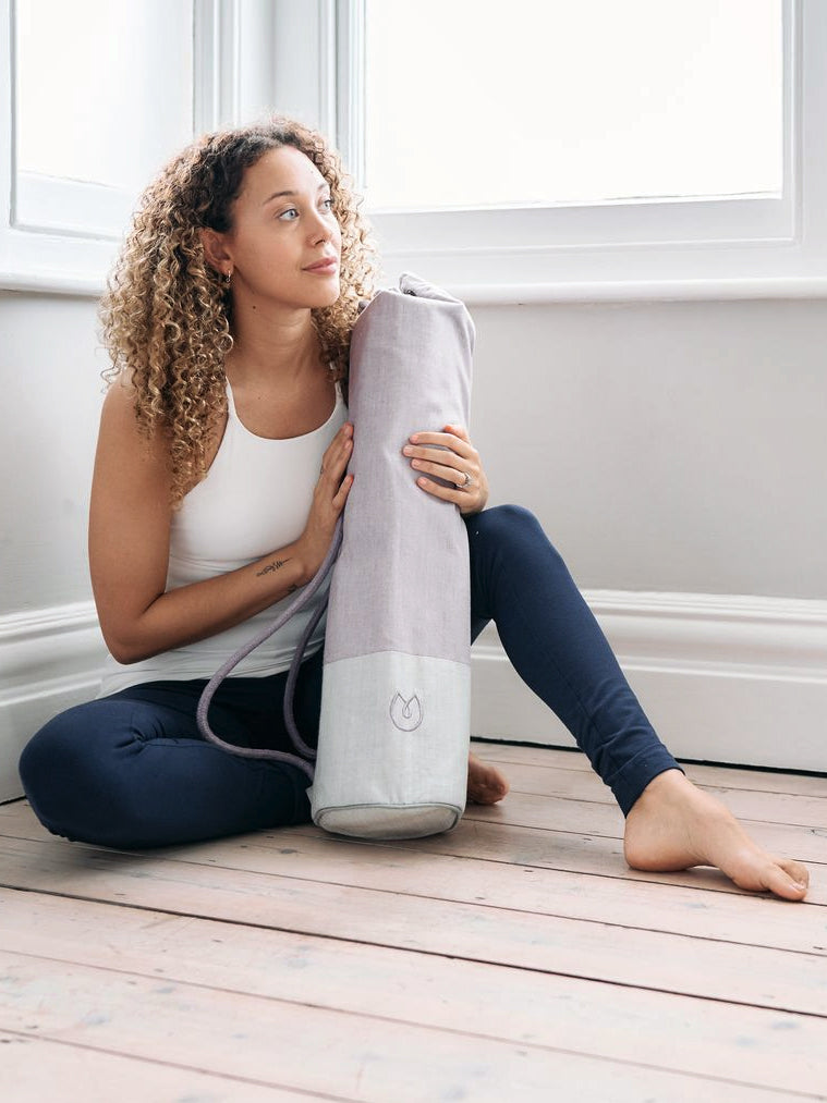 Yogamatters Organic Cotton Yoga Mat Bag - Eco-Friendly & Durable for Yoga, Pilates, and Meditation - Perfect for Home, Studio, and Travel Use