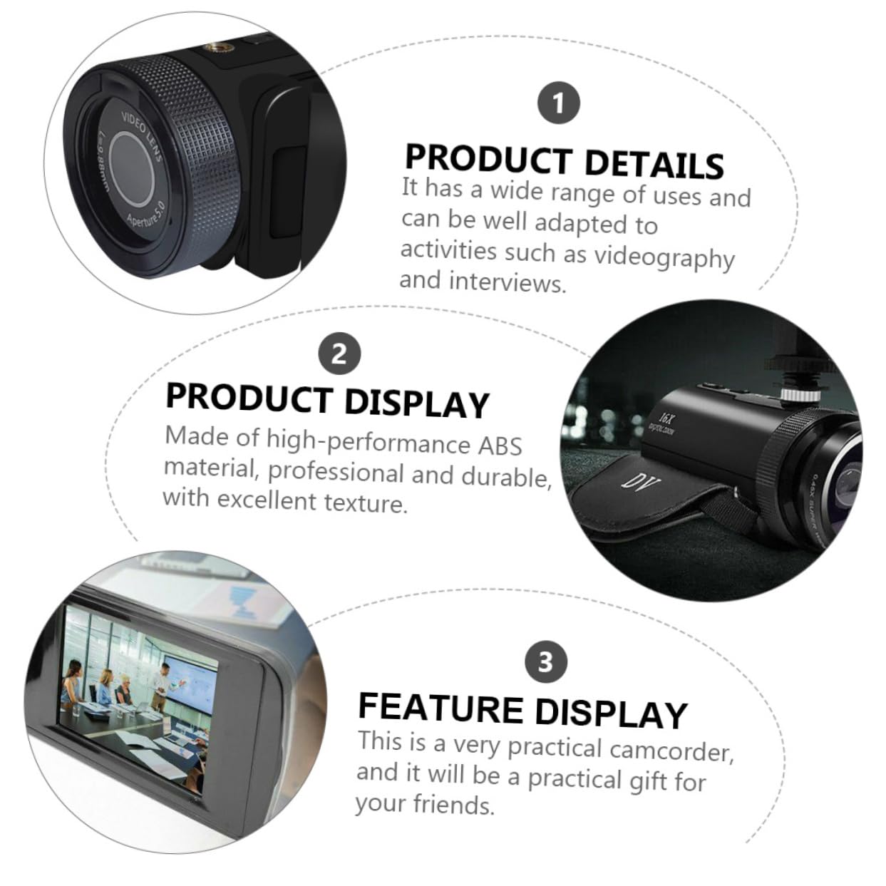 OSALADI 2 Pack HD Digital Video Camera Recorder - 1080P DVR Camcorder with Night Vision for Home Security, Car Driving, Outdoor Adventures & Vlogging