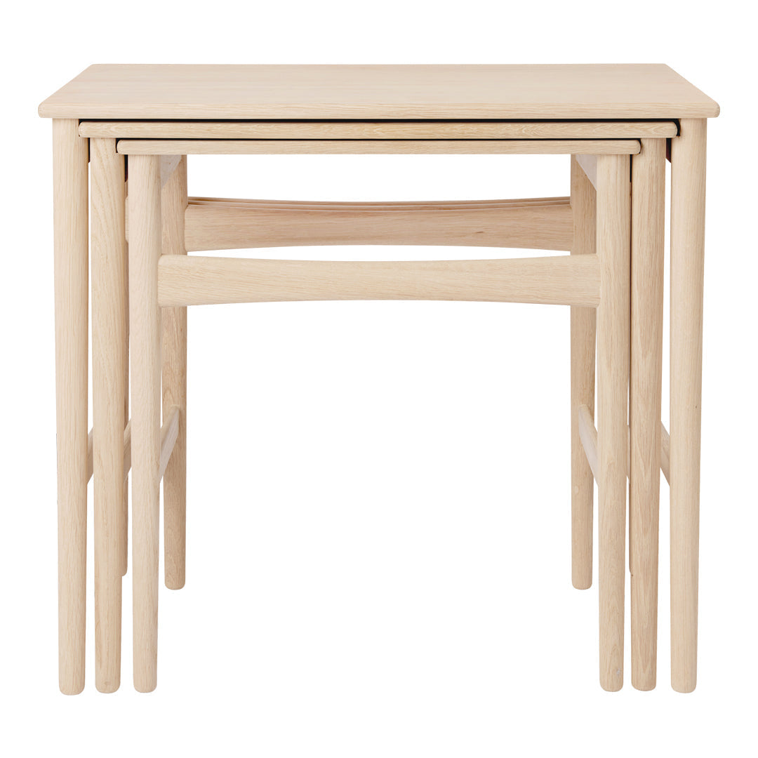 CH004 Modern Nesting Coffee Tables - Space Saving Side Tables for Living Room, Bedroom & Small Spaces - Set of 3 Stackable End Tables with Contemporary Design