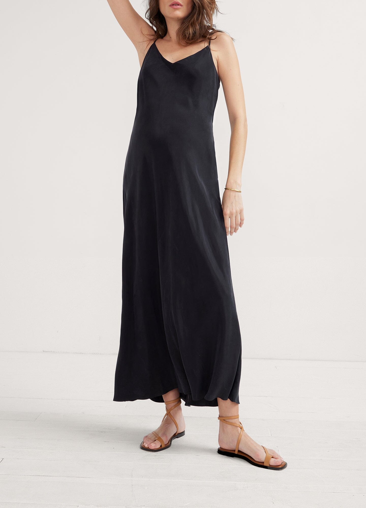 Ricky Slip Dress - Women's Elegant Satin Nightgown & Loungewear for Sleep, Date Night & Home Relaxation