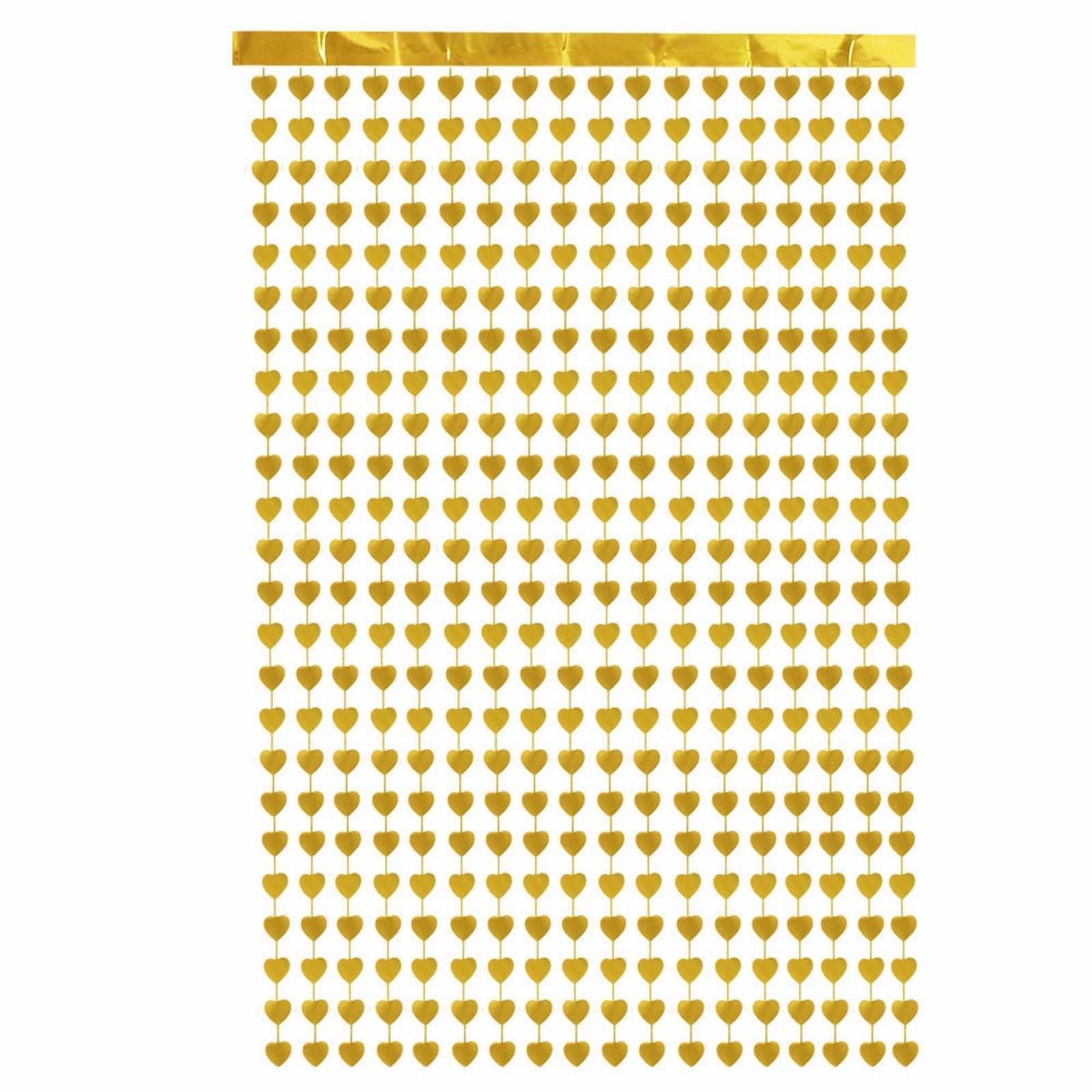 Shimmering Gold Foil Curtains for Party Decorations - 1m x 2m Wedding & Birthday Backdrop, Photo Booth Background, Room Decor - Perfect for Celebrations, Baby Showers, and Special Events