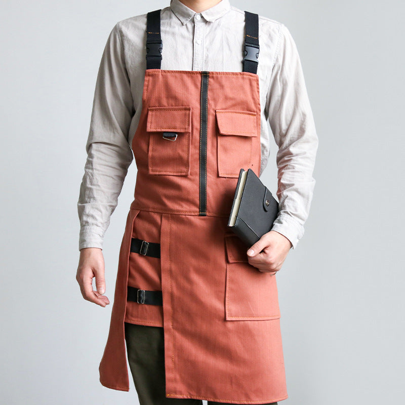 Durable Denim Work Apron for Men & Women - Heavy-Duty Adjustable Waist Protection - Perfect for Cooking, Gardening & DIY Projects