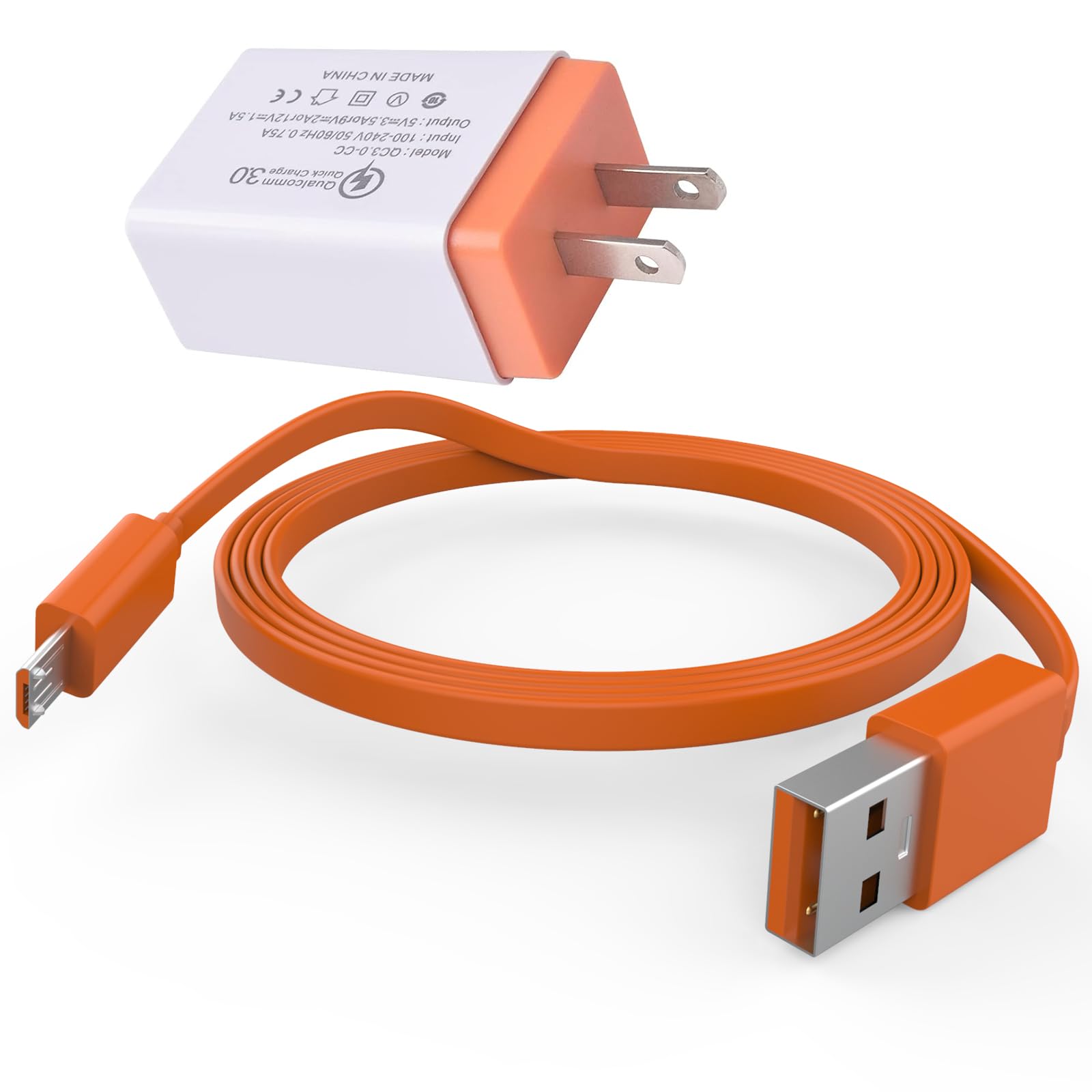Fast Charging USB Cable for Ring Video Doorbell (2020) 2/3/3 Plus/4, Peephole Cam & Doorbell Pro - Replacement Charger Cord for Home Security Camera Battery - Perfect for Continuous Surveillance & Quick Recharging