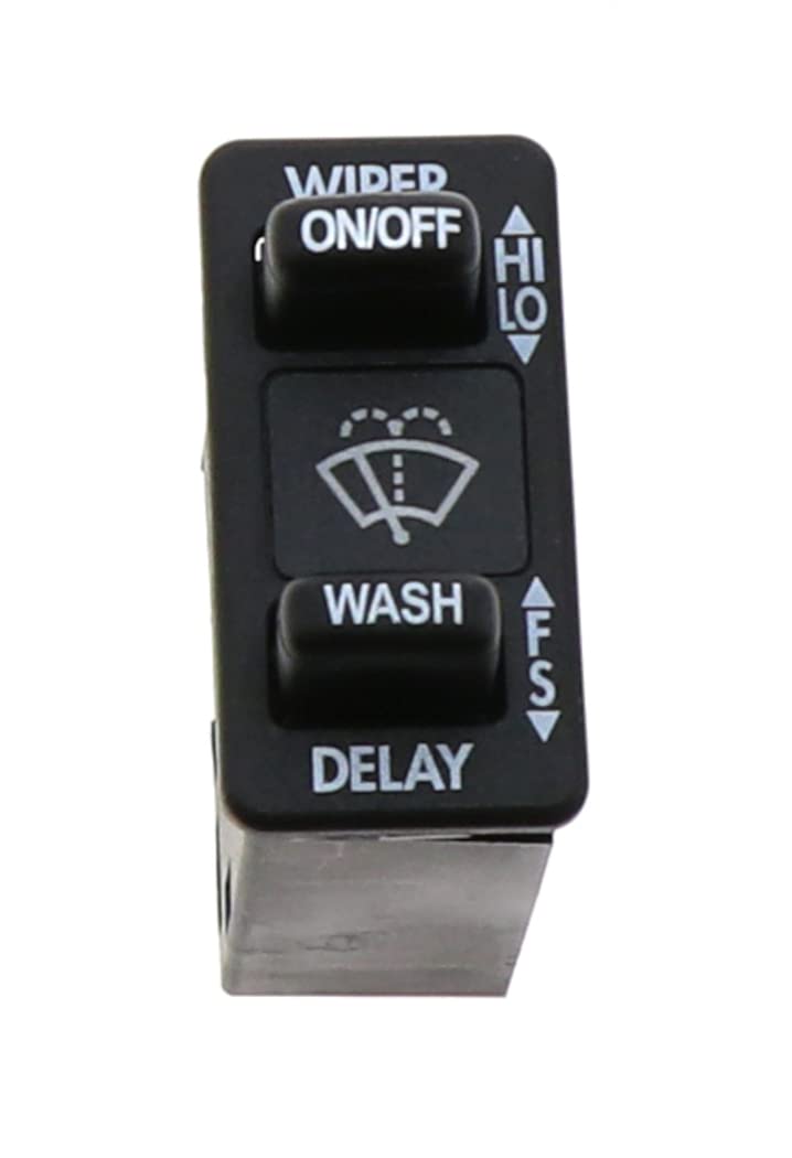 Freightliner Genuine Wiper Switch 06-46159-002 - Black Replacement Part for Heavy Duty Trucks & Commercial Vehicles - Perfect for Rainy Weather & Highway Driving