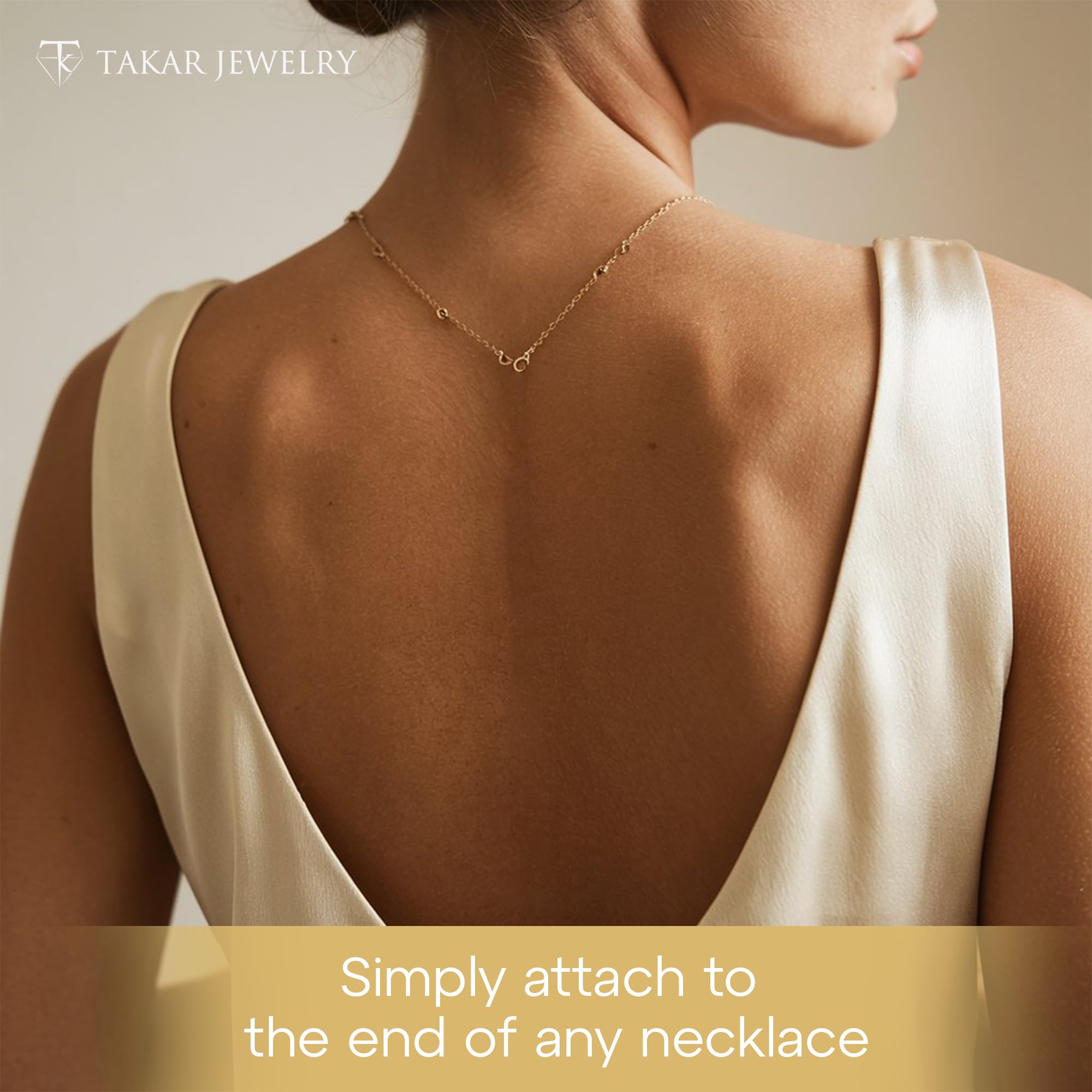 14k Gold Necklace Extender 2