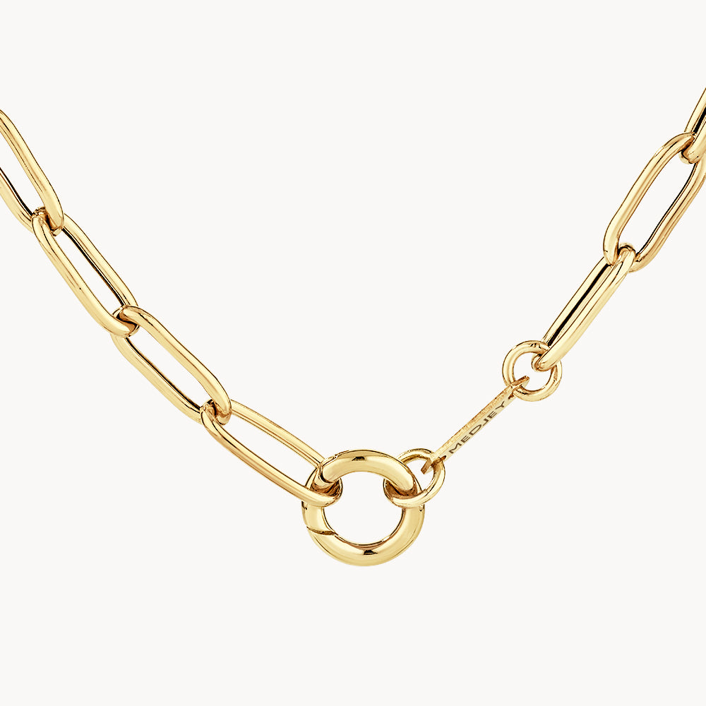 Stylish Gold Boyfriend Paperclip Chain Necklace - Perfect for Everyday Wear, Layering & Gift Giving