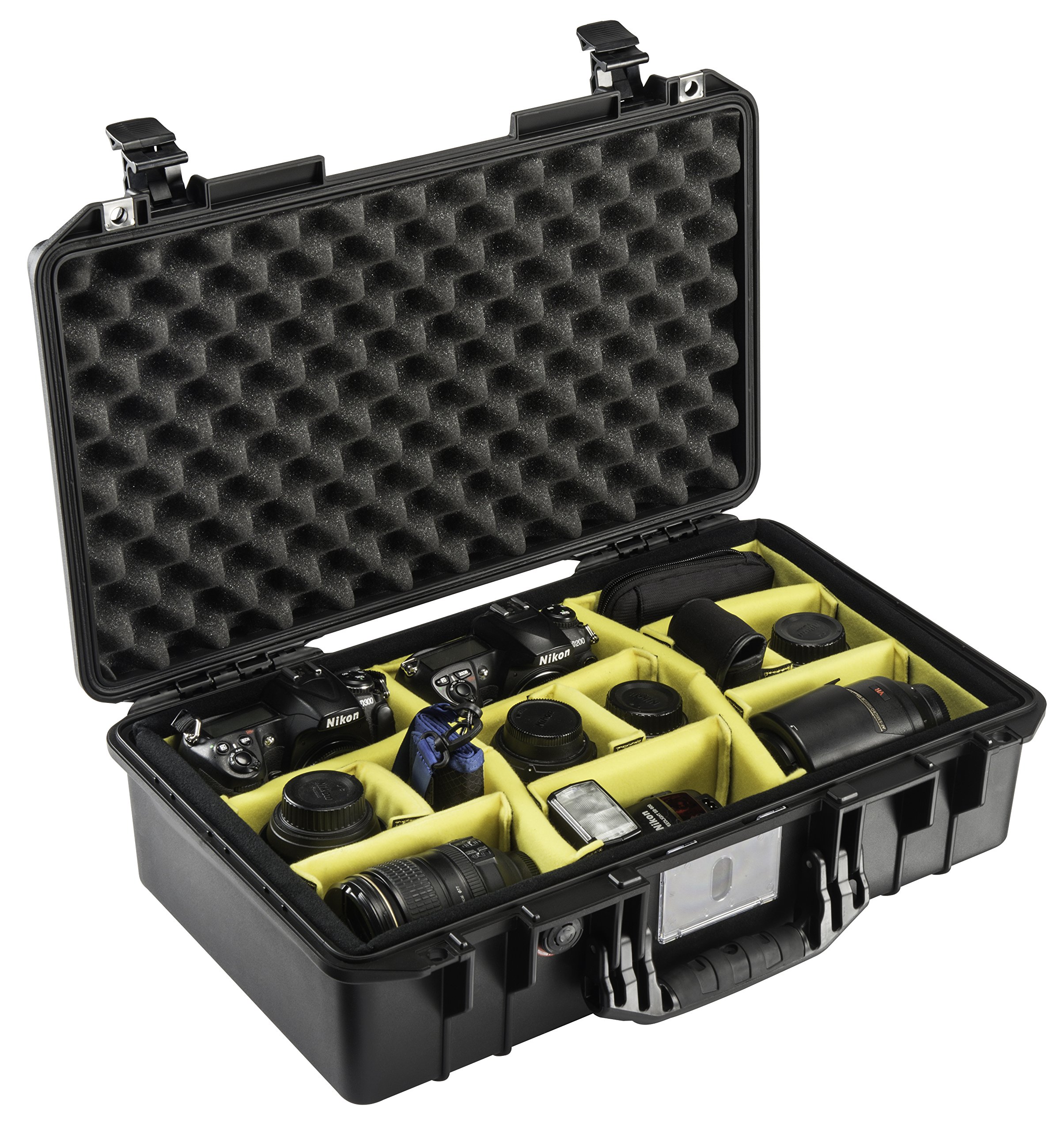 Pelican Air 1525 Waterproof Hard Case with Customizable Padded Dividers - Black | Shockproof & Dustproof Protective Case for Camera Equipment, Drones, Electronics | Perfect for Travel, Outdoor Adventures & Professional Use