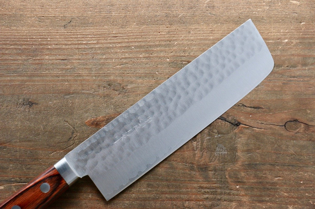Premium Kunihira VG1 Hammered Japanese Chef Knife Set - Gyuto, Santoku & Usuba - High Carbon Stainless Steel Kitchen Knives for Professional Chefs & Home Cooking - Perfect for Slicing, Dicing & Precision Cutting