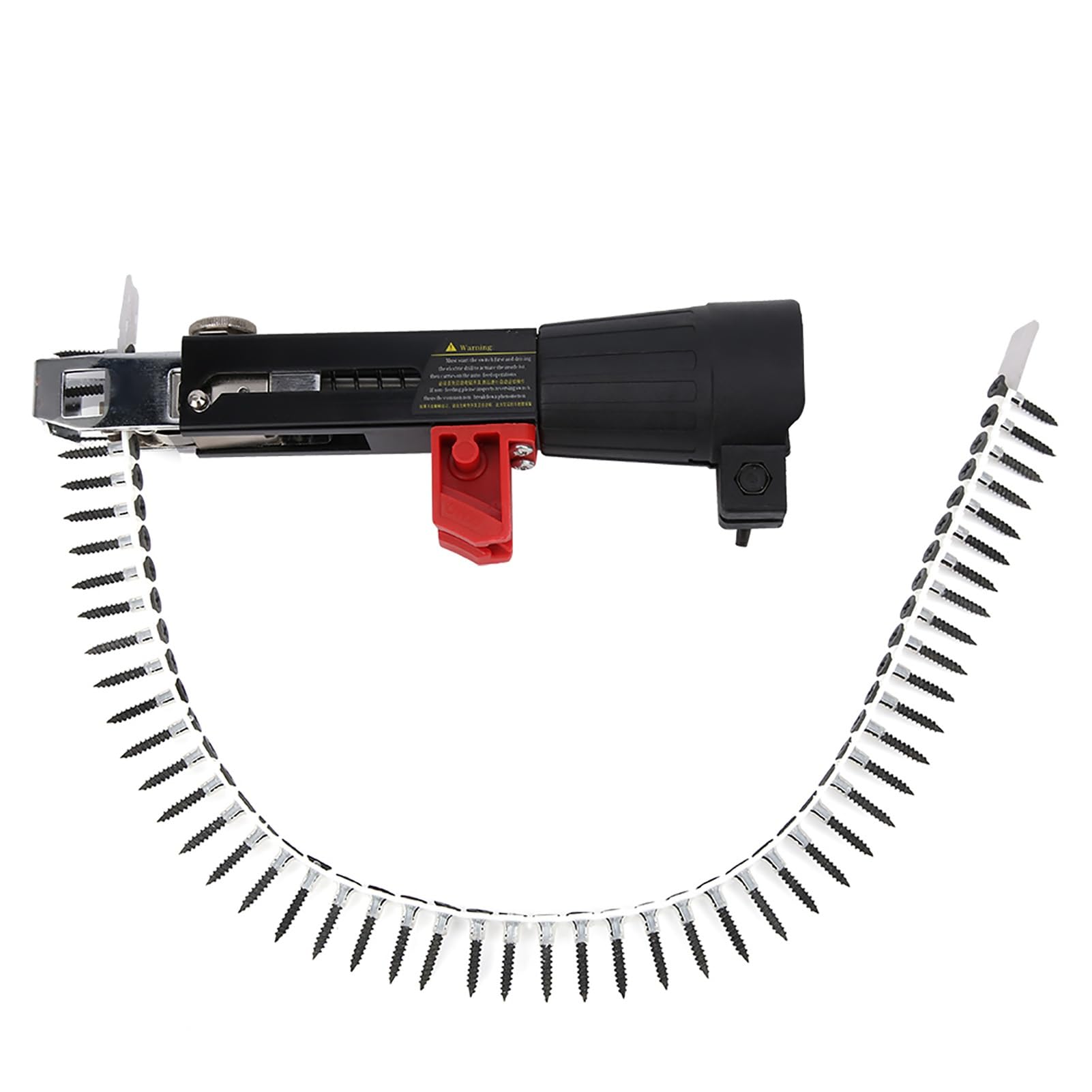 Auto Feed Screw Gun - Collated Screwdriver for Drywall, Wood & Ceiling Installation | Electric Drill Attachment for Gypsum Board, Partition Walls & Wood Panels | Perfect for Construction, DIY Projects & Home Renovations