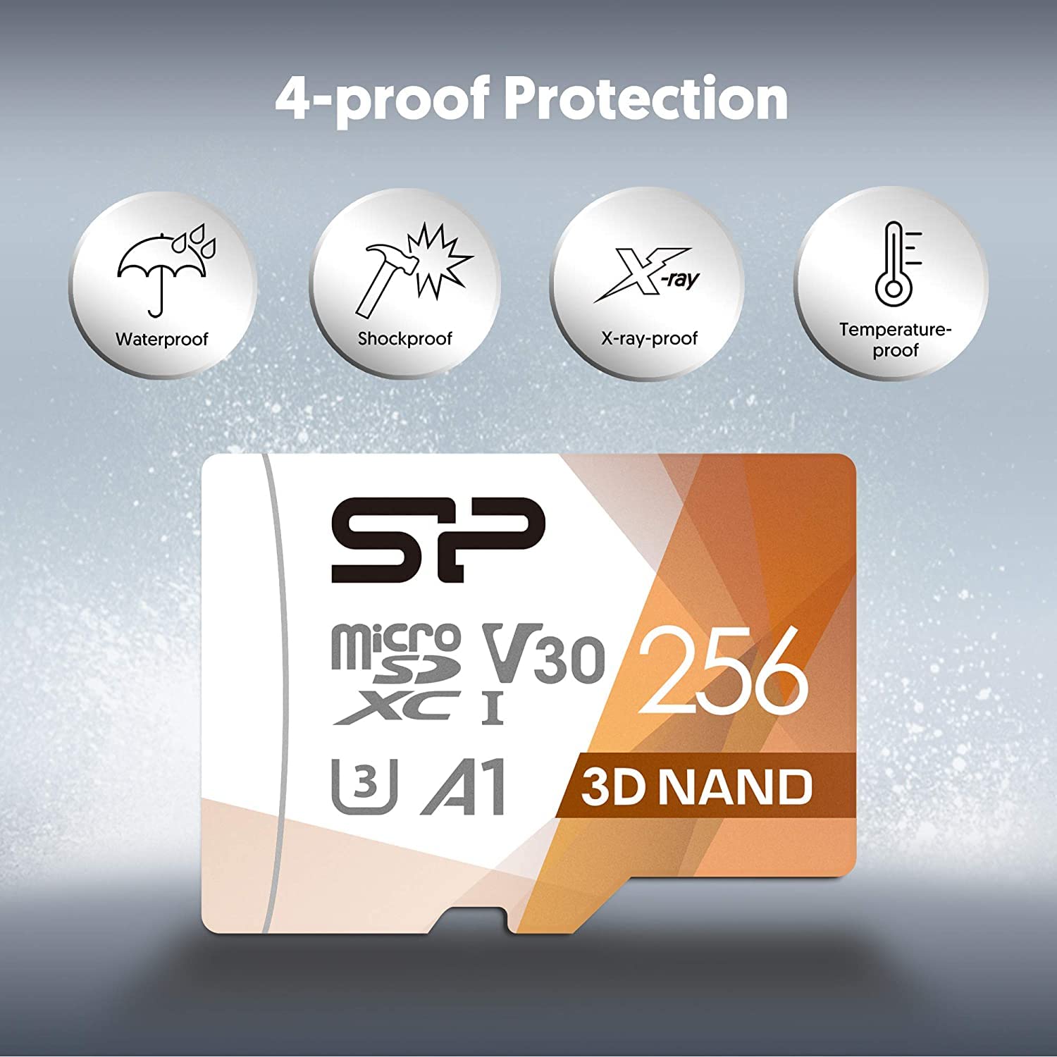 Silicon Power 2-Pack 256GB Micro SDXC UHS-I U3 V30 Memory Card for Nintendo Switch - High Speed MicroSD with Adapter - Perfect for Gaming, 4K Video & Action Cameras