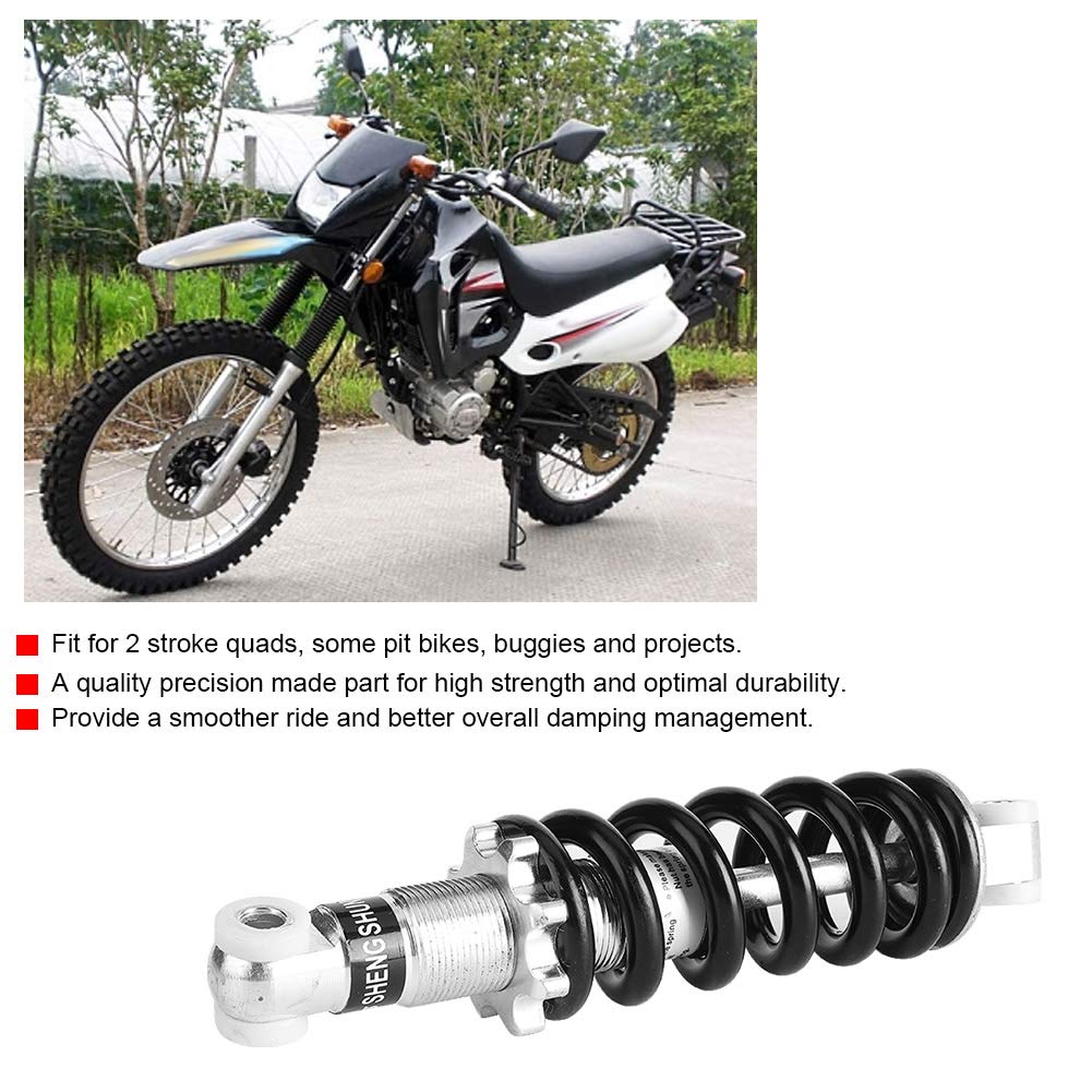 190mm Rear Air Suspension Shocks - 1200lbs Shock Damper Spring for 2 Stroke Dirt Bike, Pit Bike & Quad Bike - Heavy Duty Motorcycle Suspension Upgrade for Off-Road & Trail Riding