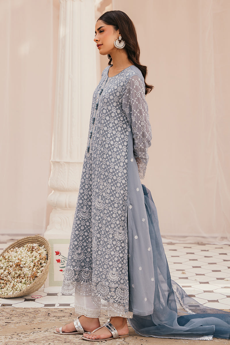 IRIS SHINE 2-Piece Ethnic Outfit Set (Embroidered Shirt & Dupatta Scarf) for Women | Traditional Indian Wear for Festivals, Weddings & Special Occasions