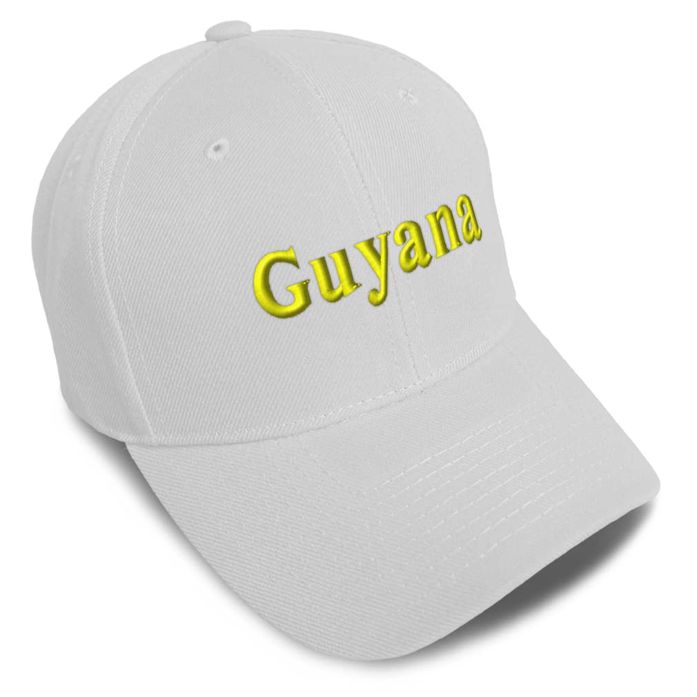 Stylish Guyana Love Acrylic Baseball Cap for Men & Women - Adjustable Dad Hat for Sports, Outdoor Activities & Casual Wear