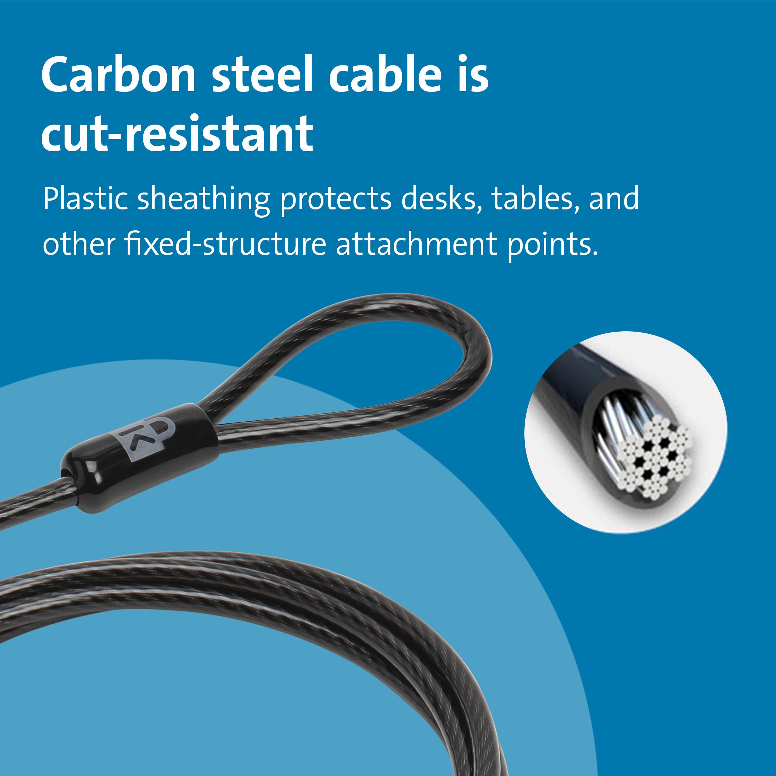 Kensington N17 Dell Laptop Combination Lock - Secure Black Locking Cable for Office, School, and Travel
