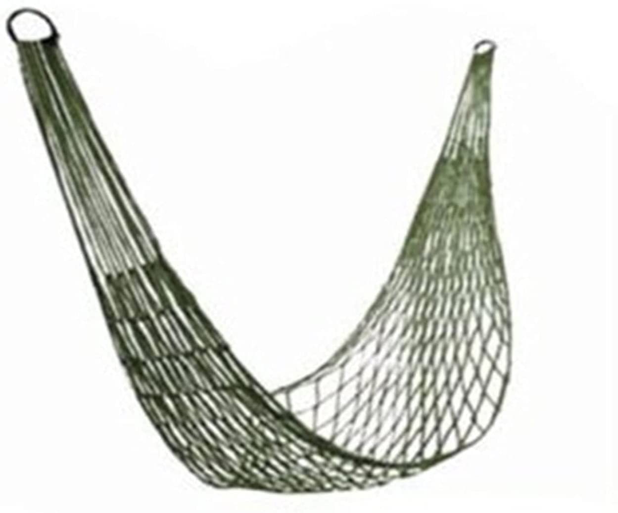 SYZHIWUJIA Portable Nylon Mesh Hammock - Lightweight Outdoor Hanging Bed for Camping, Backpacking, Travel & Backyard Relaxation (Green) - Perfect for Beach, Garden, Patio & Forest Adventures