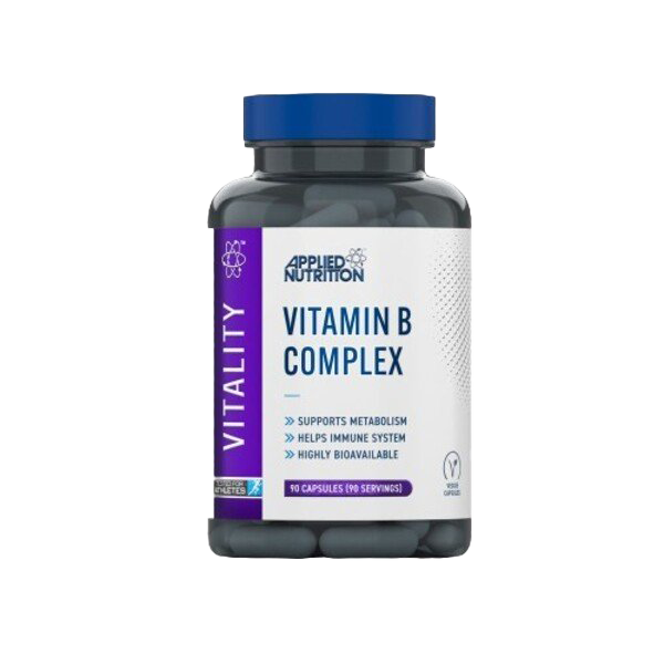 Applied Nutrition Vitality Vitamin B Complex - 90 Capsules | Energy Boost, Stress Relief & Metabolism Support | Daily Supplement for Active Lifestyles