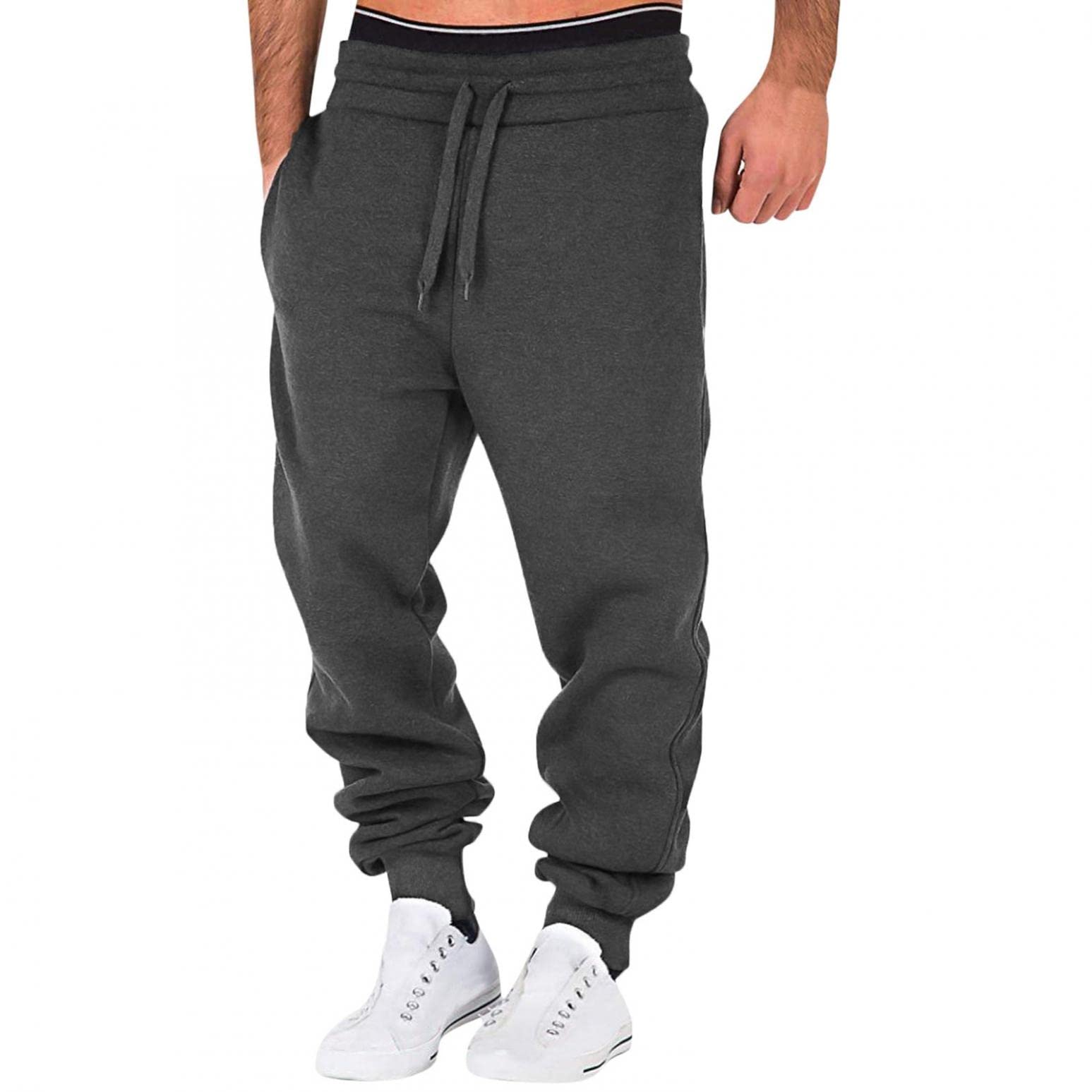 Men's Cargo Joggers - Stretch Fit Sweatpants with Pockets for Sports & Outdoor