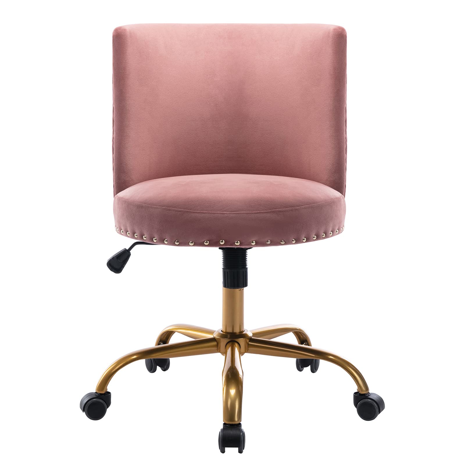 Velvet Home Office Desk Chair - Modern Swivel Accent Chair with Tilt Function for Computer Desk, Living Room & Bedroom (Rosewood) - Perfect for Remote Work, Gaming & Study Spaces