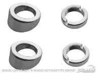 Scott Drake C5ZZ-17514-K 1965 Mustang Wiper Bezel and Nut Kit - Perfect for Classic Car Restoration & Show Quality Upgrades