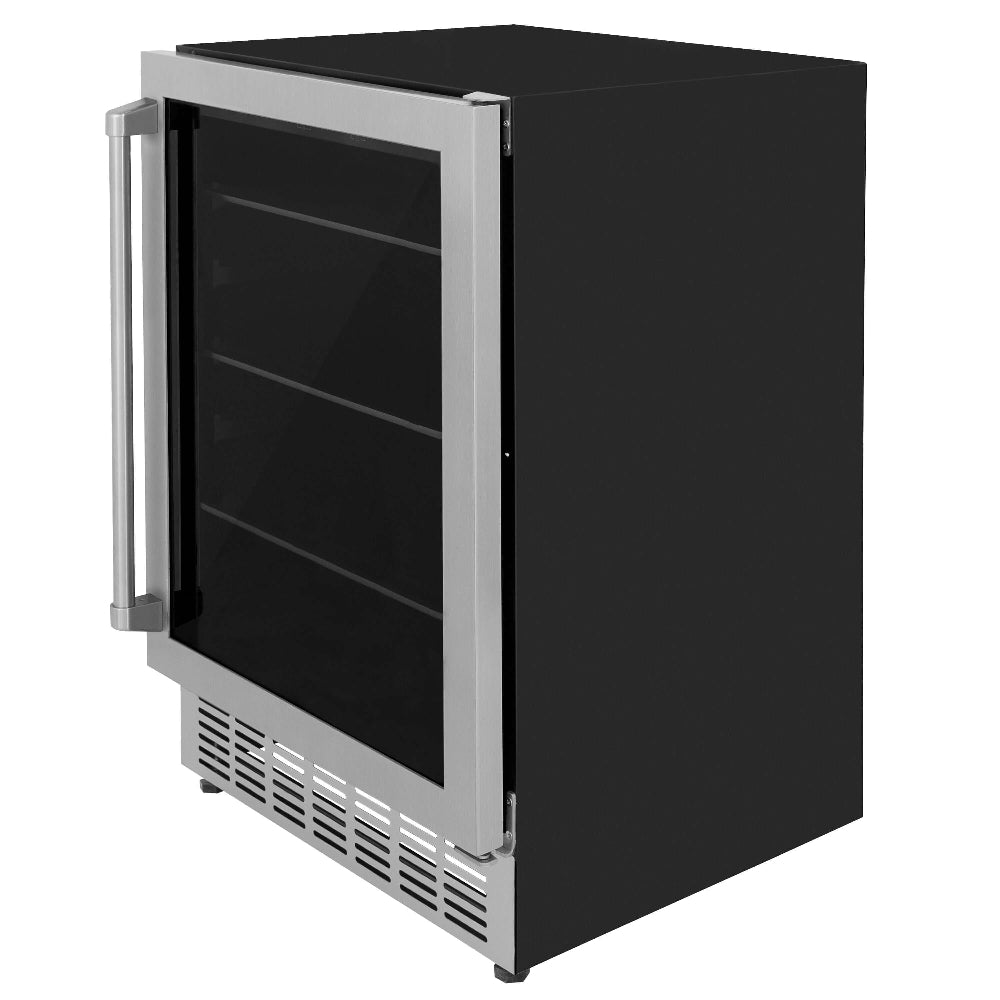 ZLINE 36 Inch Stainless Steel Kitchen Package - Gas Range, Range Hood, Microwave Drawer, Dishwasher & Beverage Fridge (5KP SGRRH36 MWDWV RBV) | Premium Appliance Bundle for Modern Kitchens, Home Chefs & Entertaining