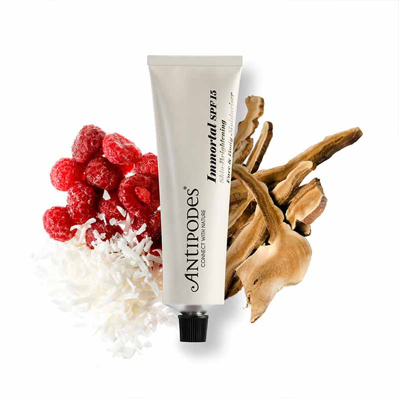 Antipodes Immortal SPF 15 Skin Brightening Face & Body Moisturizer - Hydrating Daily Cream for Radiant Skin | Perfect for Morning Routine & Sun Protection