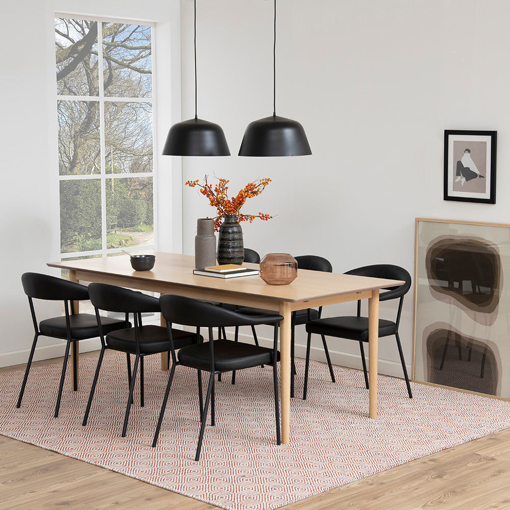 Modern LAVA Dining Chair in Black - Stylish & Comfortable for Kitchen, Dining Room, or Restaurant Use