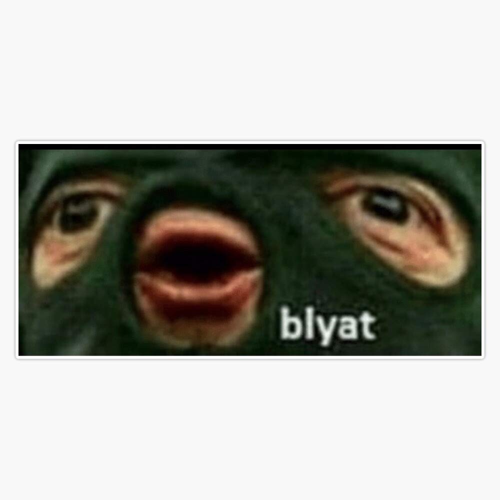 Blyat Vinyl Bumper Sticker - Waterproof 5