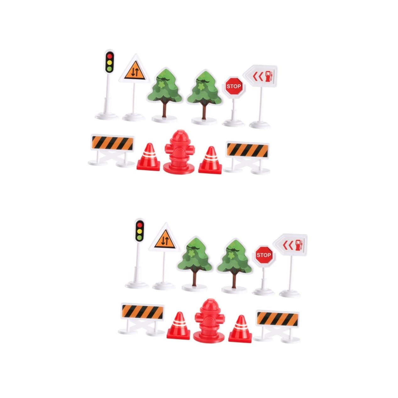 ERINGOGO 66 Pcs Kids Traffic Learning Toys - Roadblock Playset with Stop Signs & Hazard Signs for Pretend Play | Educational Road Safety Toys for Children | Perfect for Classroom, Playroom & Outdoor Learning Activities
