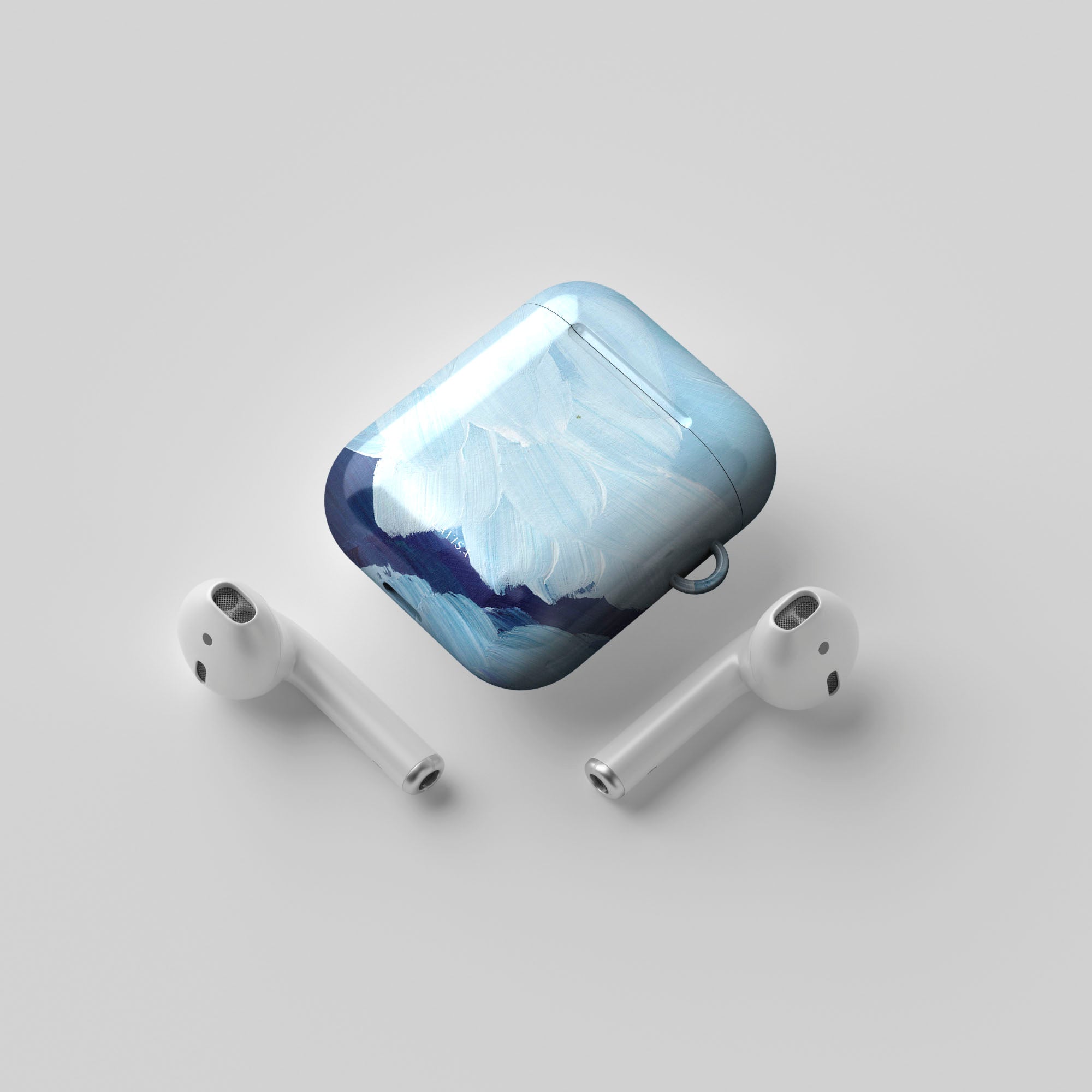 Ocean Blue Protective Case for AirPods Pro/3/2/1 - Shockproof & Scratch-Resistant Cover with Precise Cutouts - Perfect for Gym, Travel & Daily Use