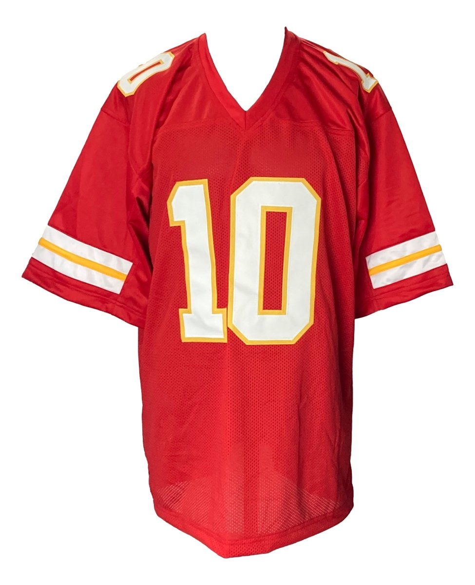 Authentic Isiah Pacheco Kansas City Chiefs Signed Red NFL Football Jersey with JSA Hologram - Perfect for Collectors, Fans, and Sports Memorabilia Displays