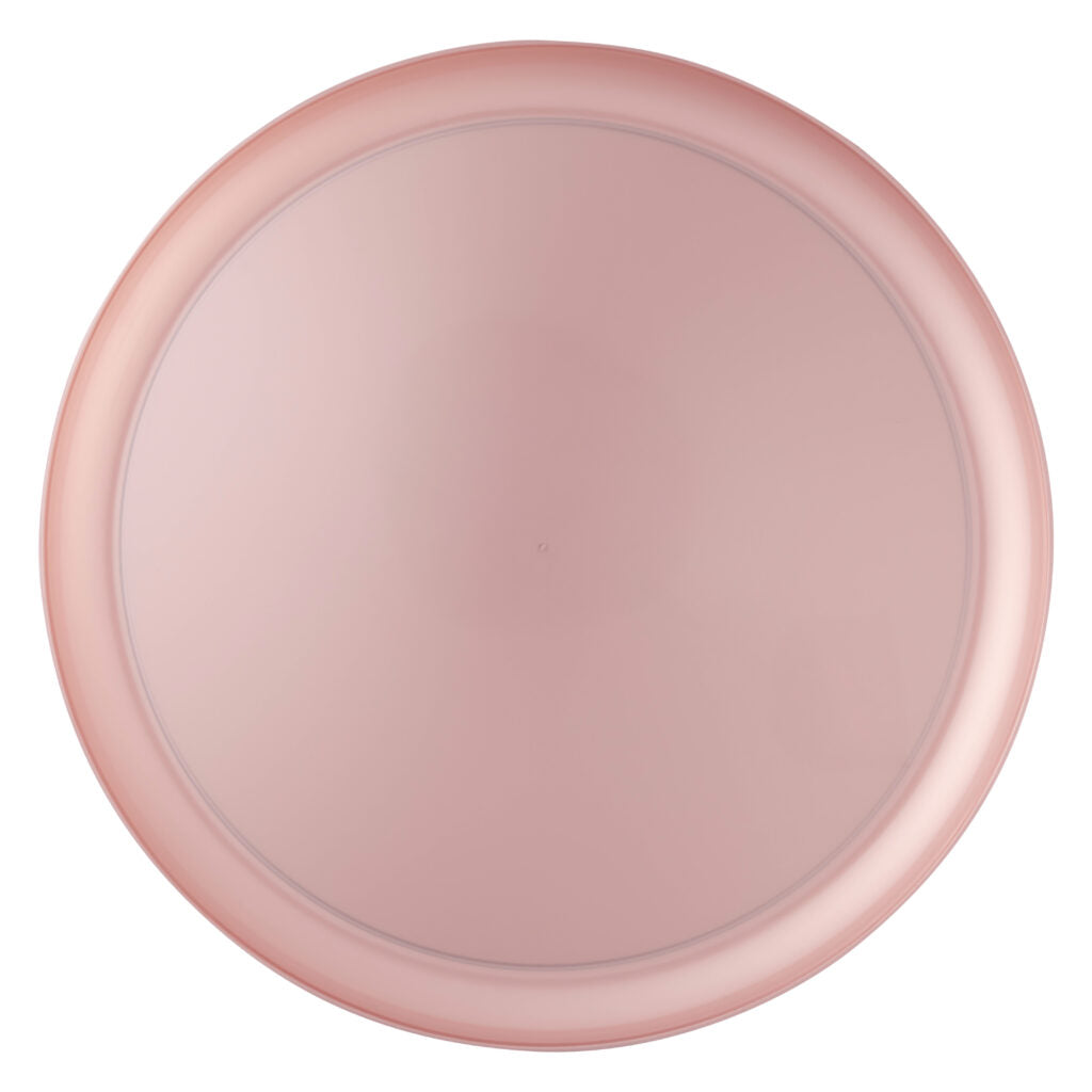20-Pack Pink Pearl Round Plastic Dinnerware Set for 10 Guests - Elegant Disposable Plates, Bowls, Cups & Cutlery - Perfect for Weddings, Parties, Picnics & Outdoor Events