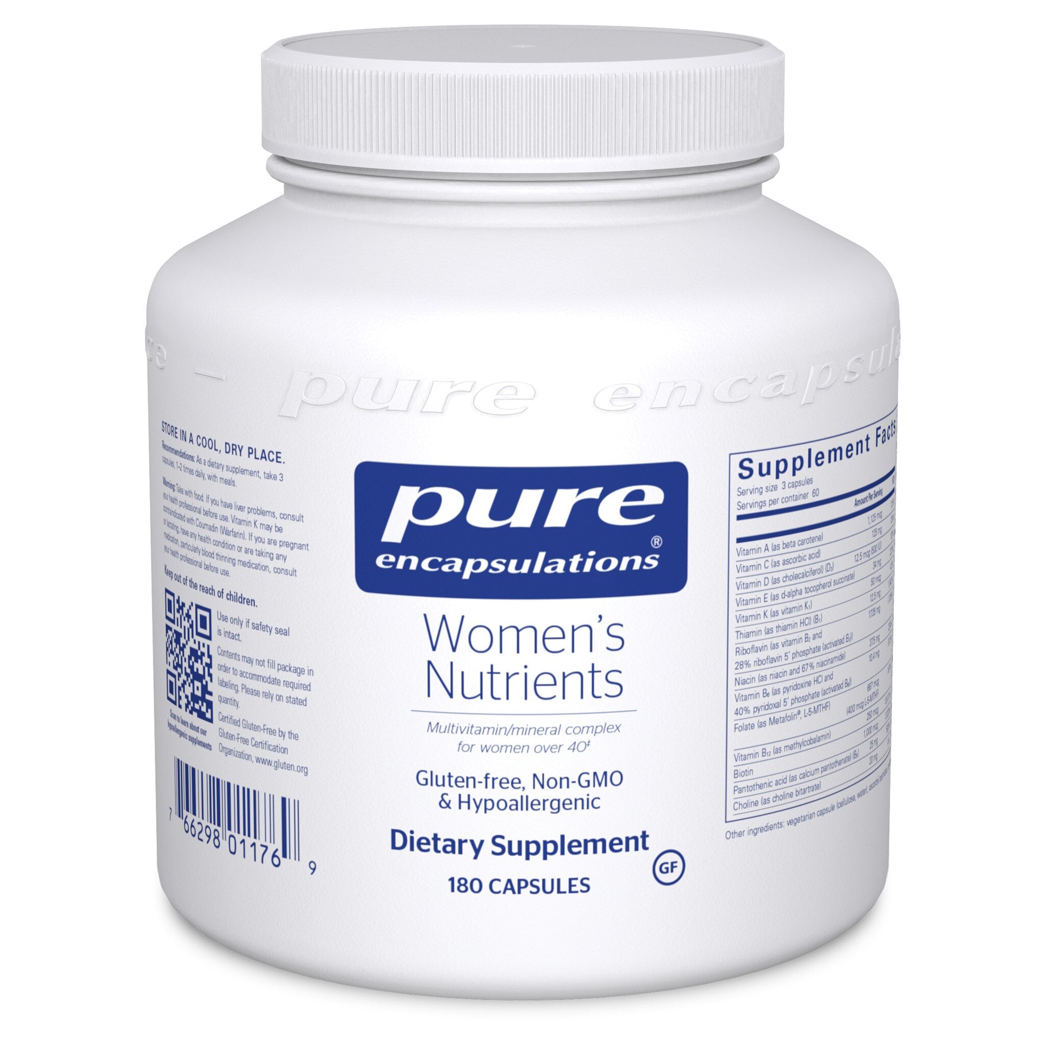 Pure Encapsulations Women's Multivitamin - Premium Daily Vitamins for Women's Health & Wellness | Supports Energy, Immunity & Hormonal Balance for Active Lifestyles