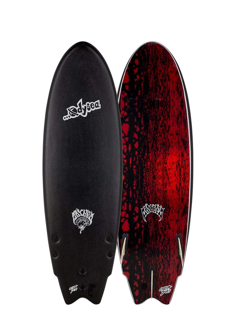 Catch Surf Odysea Lost Round Nose Fish Tri Fin Soft Surfboard - Lightweight & Durable Foam Surfboard for Beginners & Professionals - Perfect for Small Waves, Beach Days & Surfing Lessons