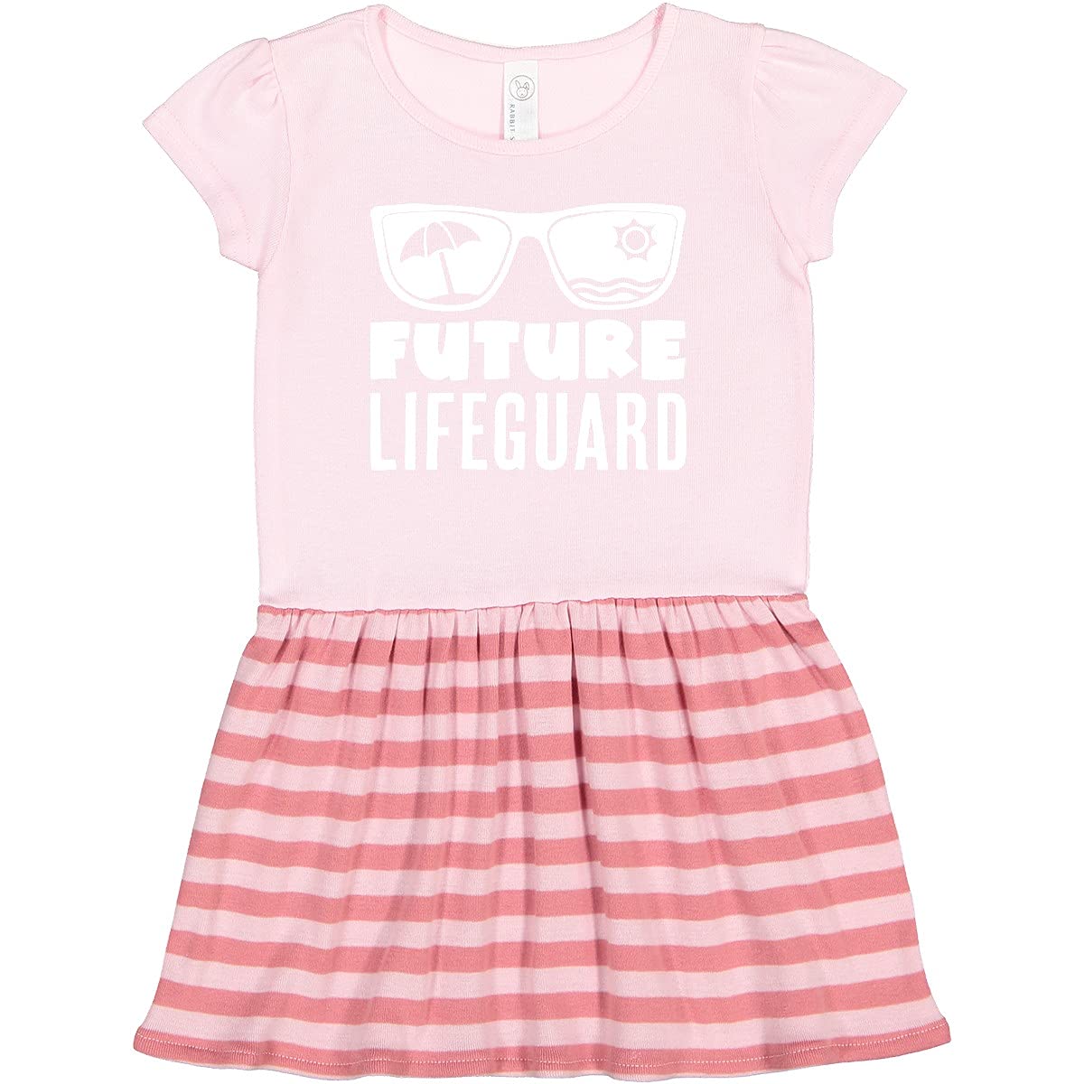 Inktastic Future Lifeguard Toddler Dress with Sunglasses - Cute Swimwear for Baby Girls & Boys - Perfect for Beach, Pool & Summer Outings