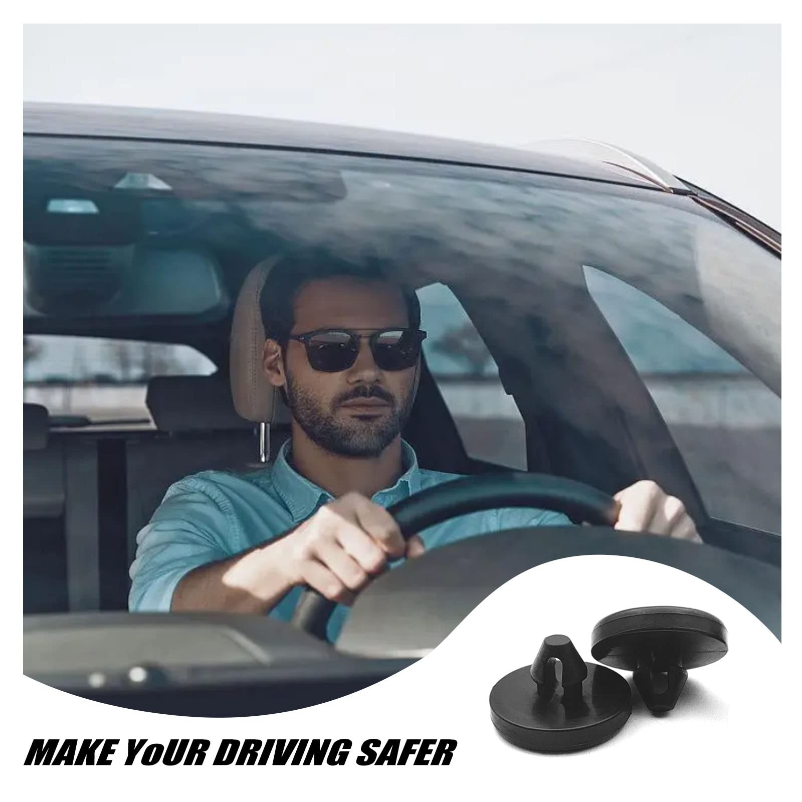 12Pcs Brake Switch Stoppers - Car Brake Light Switch Pads & Clutch Pedal Stoppers (Fit 90541-06036) - Durable Rubber Bumpers for Smooth Pedal Operation & Safety Driving