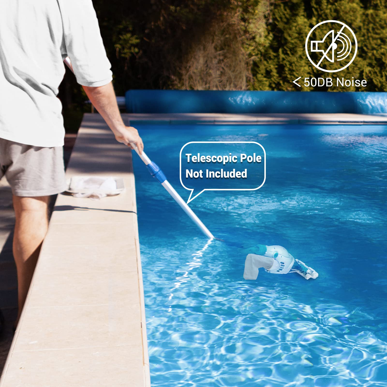 2023 Upgraded AIPER Cordless Pool Vacuum - Handheld Rechargeable Swimming Pool Cleaner with 60 Min Runtime | Powerful Suction for Deep Cleaning Above & In-Ground Pools, Hot Tubs, Spas | Perfect for Quick Pool Maintenance & Seasonal Cleaning (Pilot H1 Model)