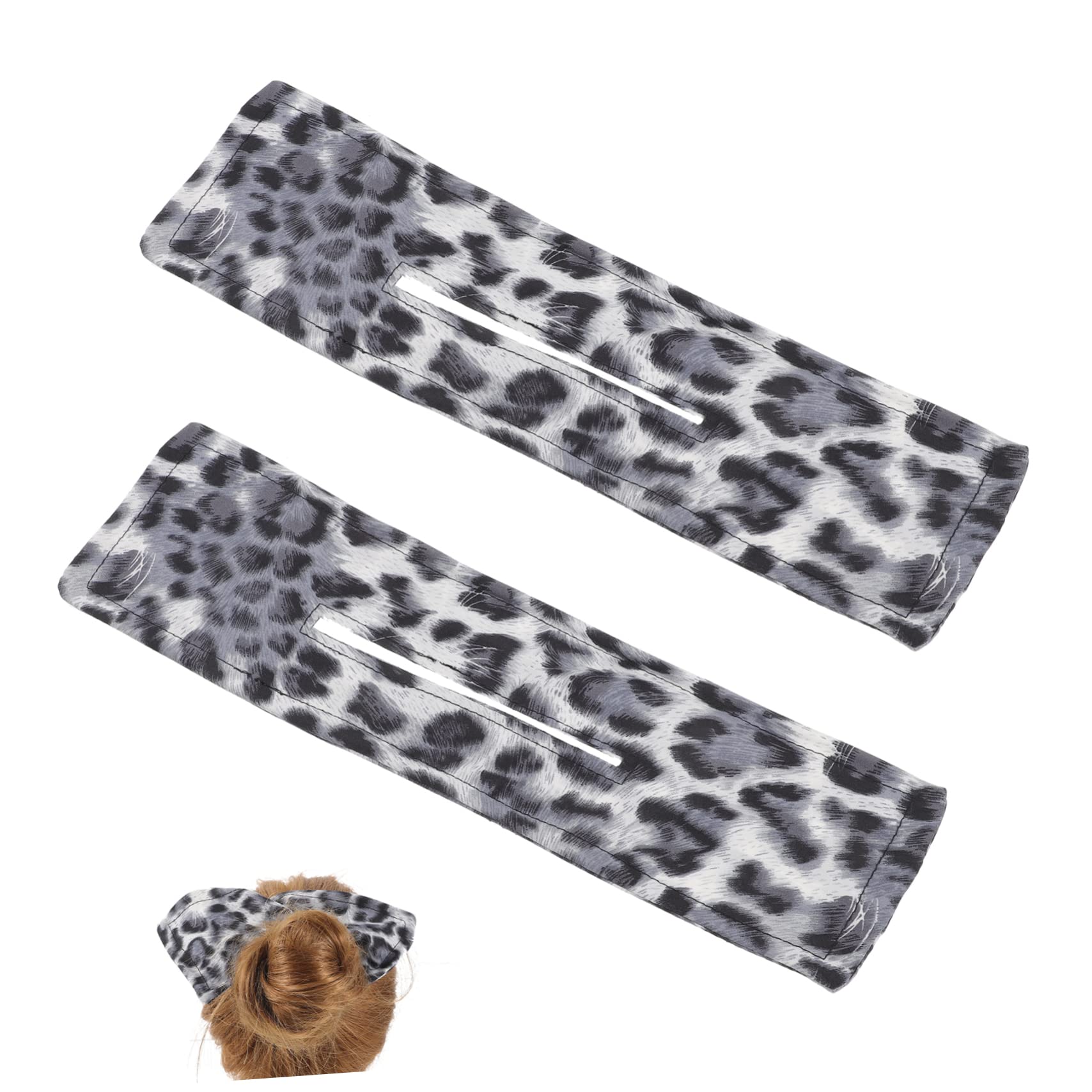 Beavorty Elegant Leopard Print Hair Bun Maker for Women - Soft Fabric Hair Donut for Quick & Easy Updos - Perfect for Work, Gym, and Everyday Hairstyles