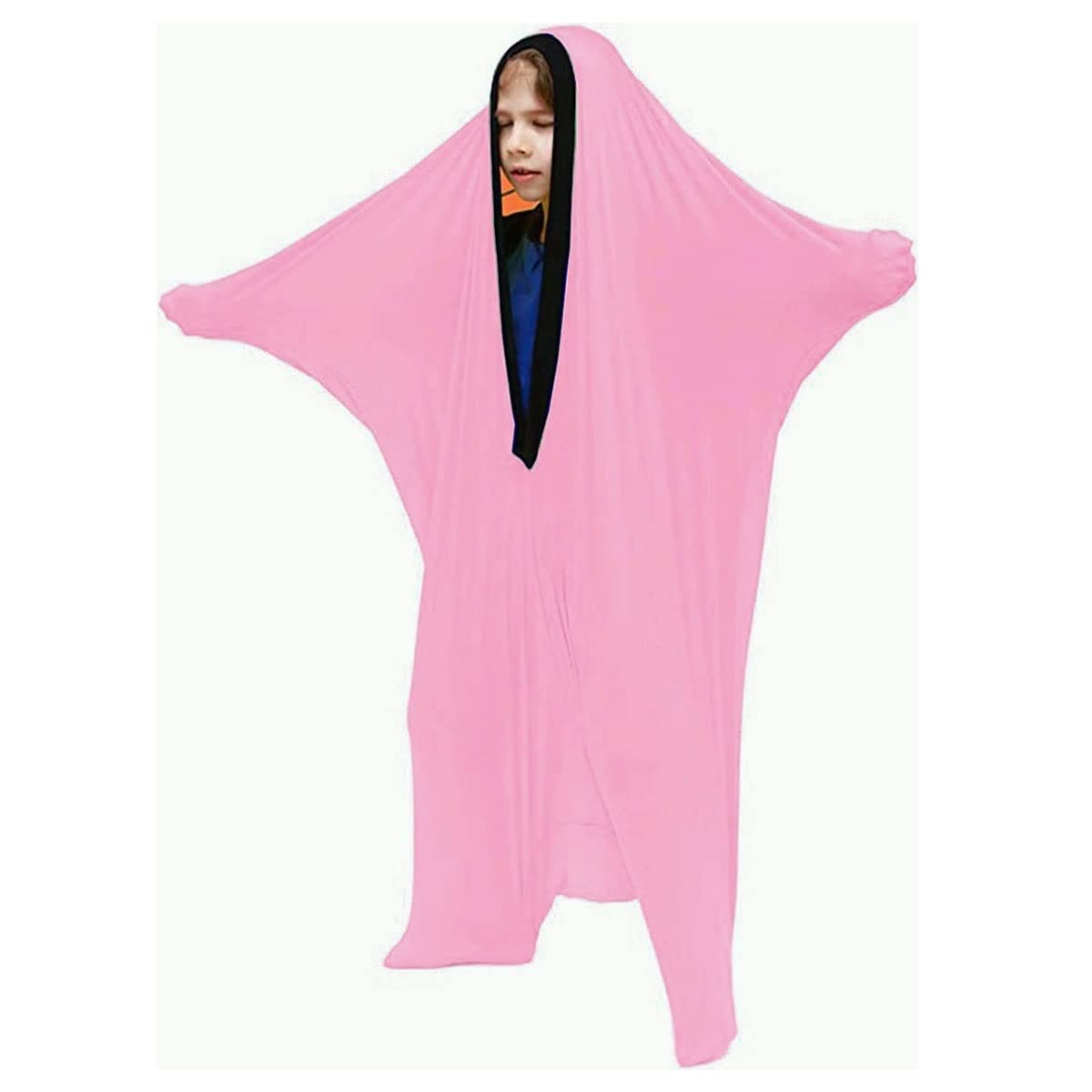 GADULU Stretchy Sensory Body Socks for Kids Ages 3-18 - Full Body Wrap to Relieve Stress & Hyposensitivity - Medium Size (69x119cm) Pink - Perfect for Sensory Processing Therapy, Relaxation & Playtime