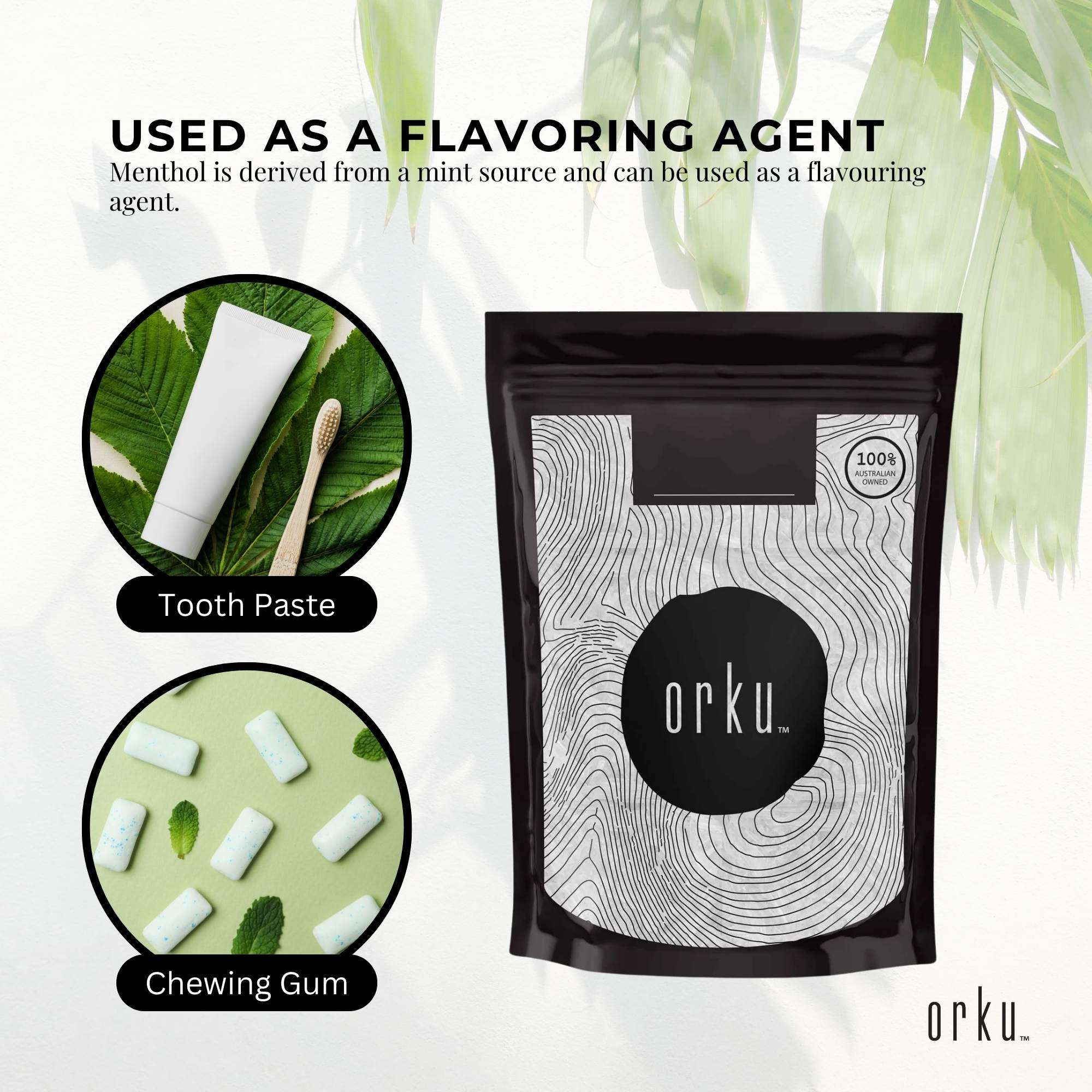 100g Pharmaceutical Grade Menthol Crystals (L-Menthol Mint Flakes C10H20O) - Pure & Natural for DIY Skincare, Aromatherapy & Pain Relief