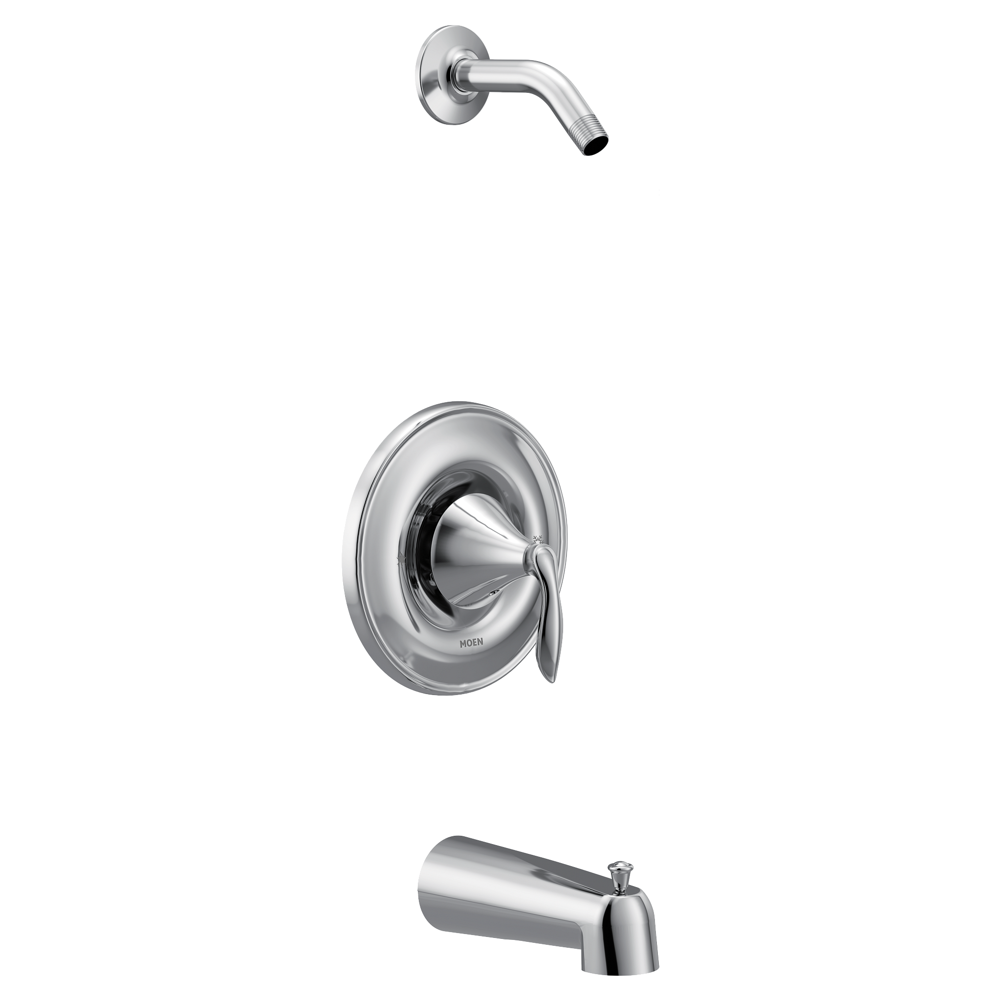 Eva Chrome PosiTemp Tub and Shower Faucet - Durable Bathroom Fixture for Modern Homes | Perfect for Bath, Shower, and Spa Relaxation