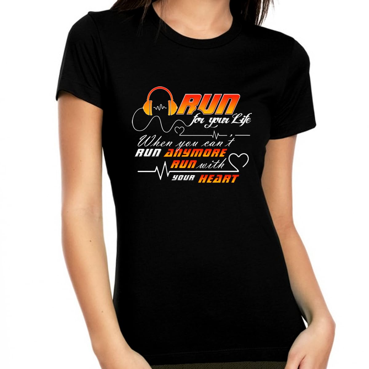 Funny Running T-Shirts for Women - Graphic Running Tees for Marathon, 5K, 10K & Trail Runners - Perfect Runner Gifts for Training & Race Day Motivation