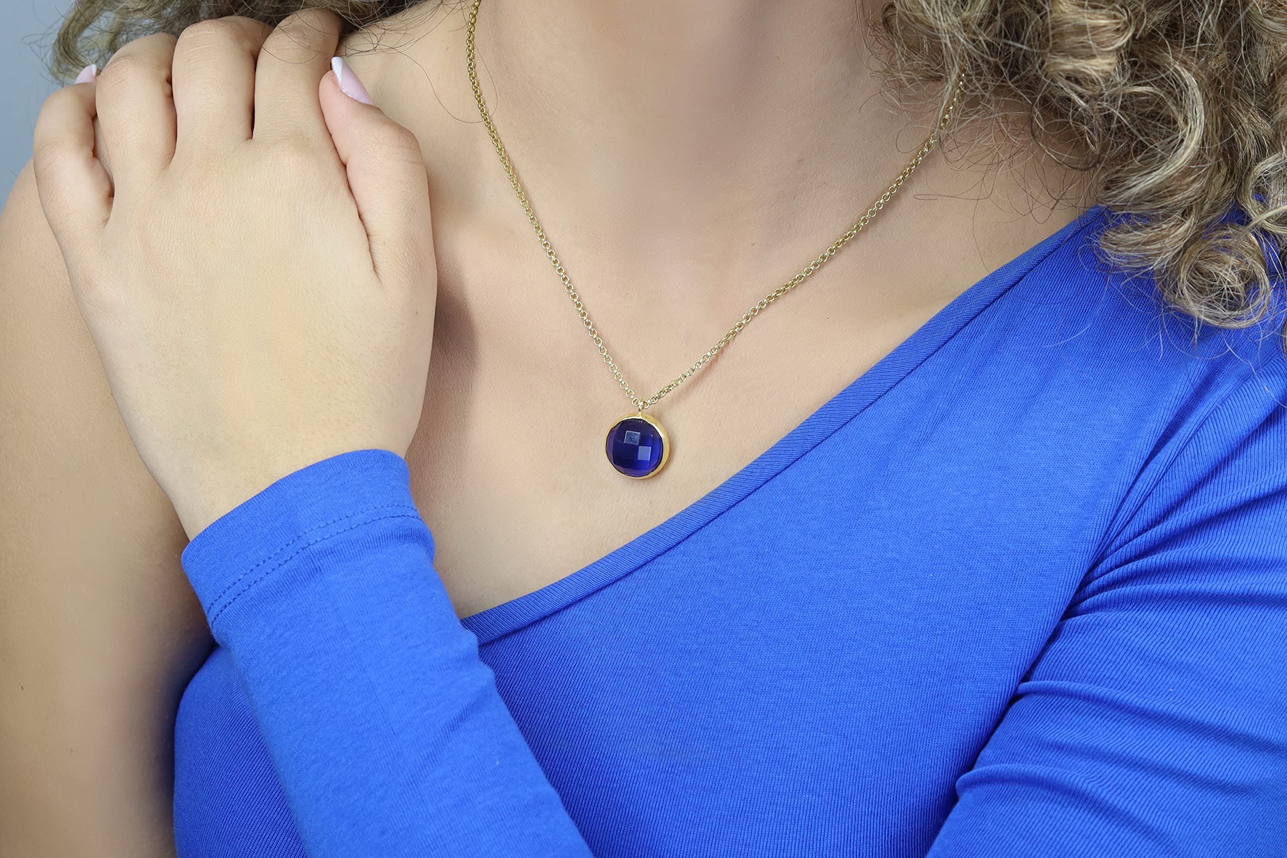 Vibrant Blue Sapphire Pendant Necklace - Handcrafted Gemstone Jewelry for Women - Perfect Birthday, Bridal & Anniversary Gift - Elegant Jewelry Box Included | Ideal for Weddings, Date Nights & Special Occasions