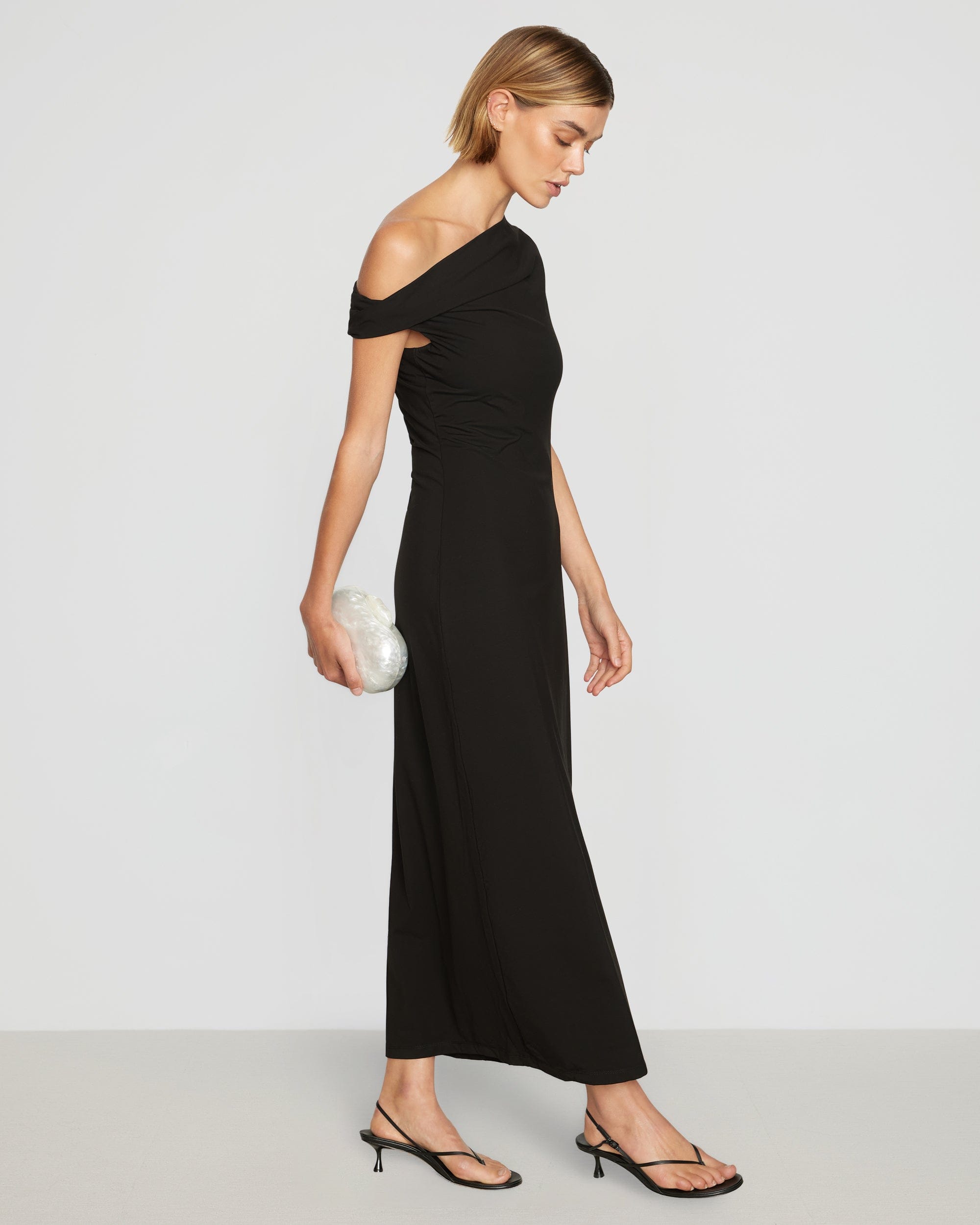 Iryna Women's Asymmetric Off Shoulder Dress - Elegant Sleeveless Party Gown for Evening Events, Date Nights & Special Occasions