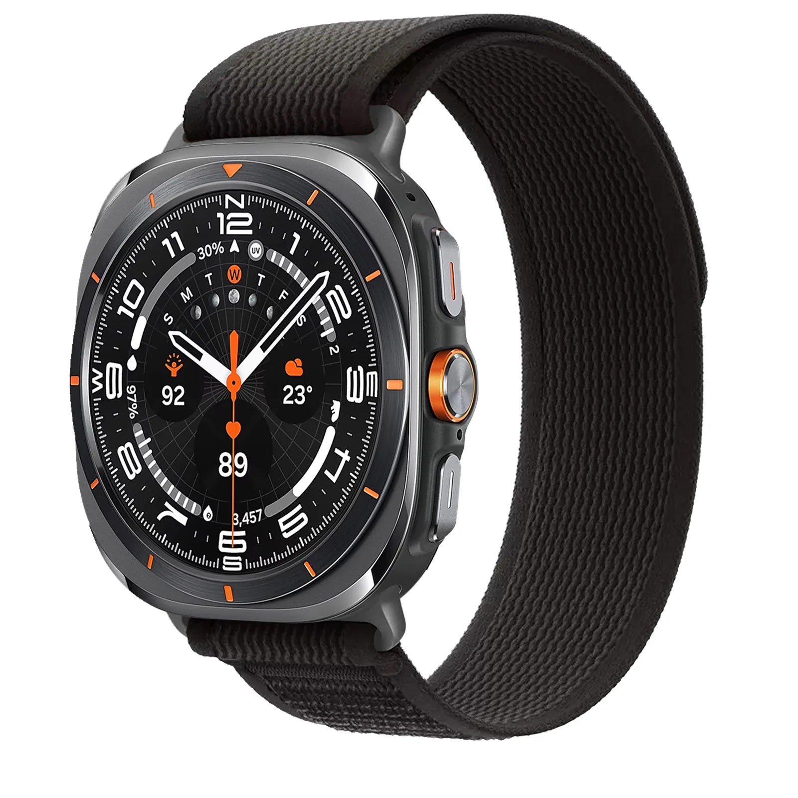Premium Soft Stretchy Nylon Sport Bands for Samsung Galaxy Watch Ultra - Comfortable & Durable Fitness Tracker Bands for Running, Hiking & Outdoor Activities
